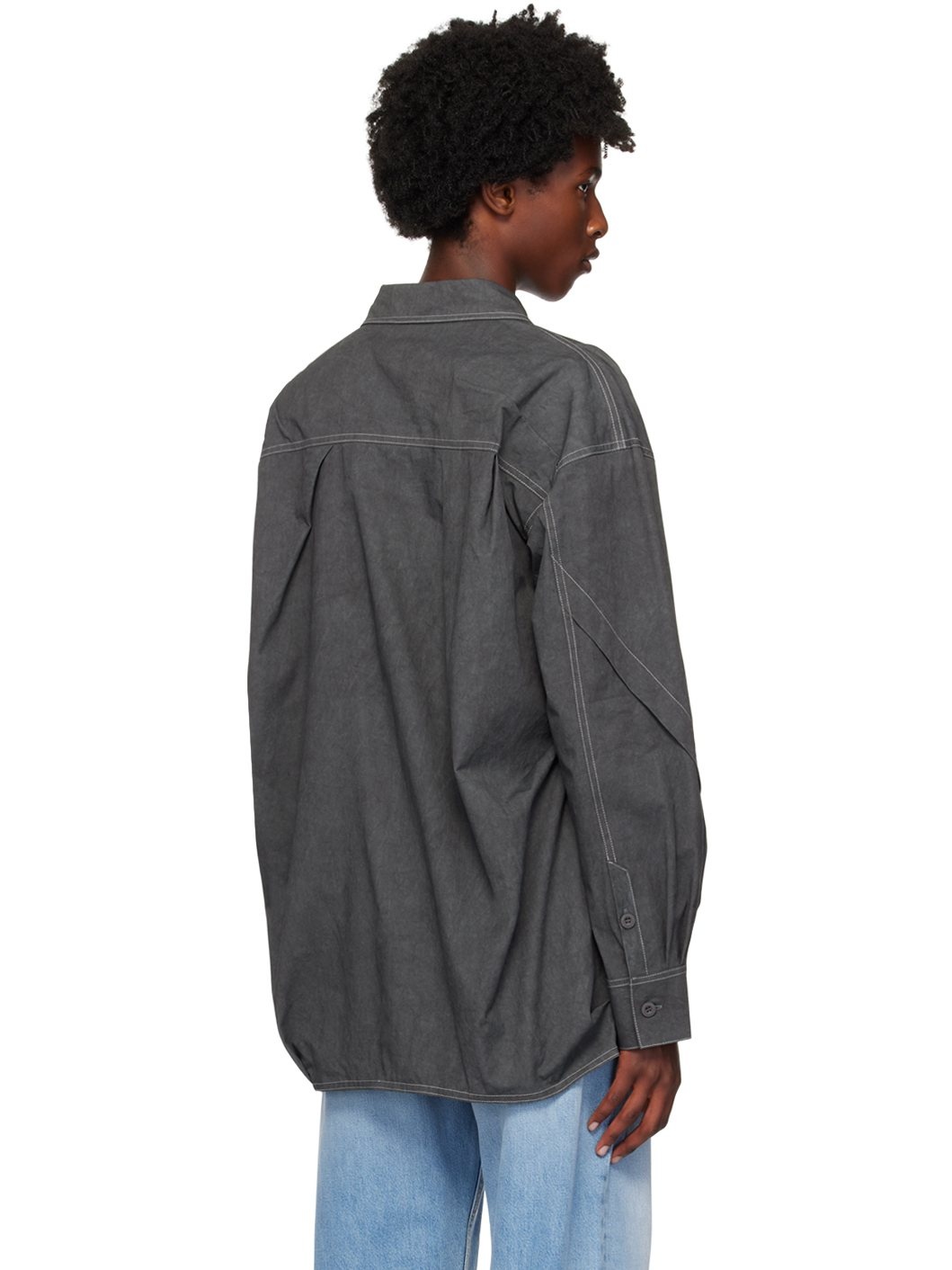 Gray Alice Dyed Shirt - 3