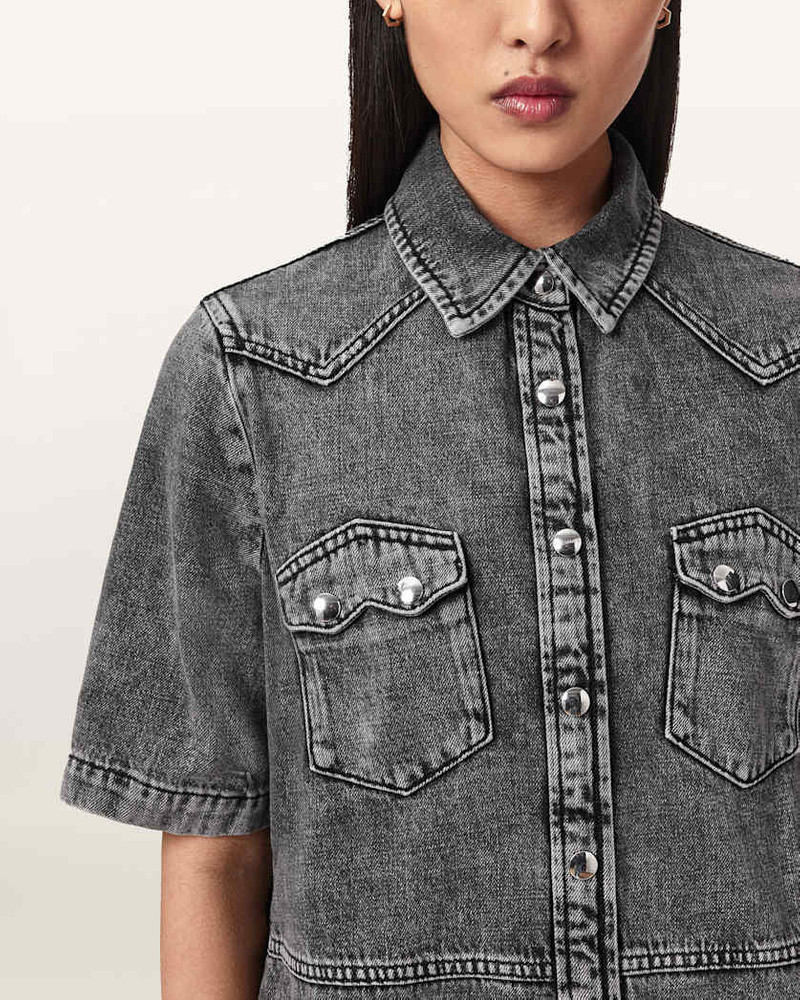 ROCK DENIM MINI DRESS 7