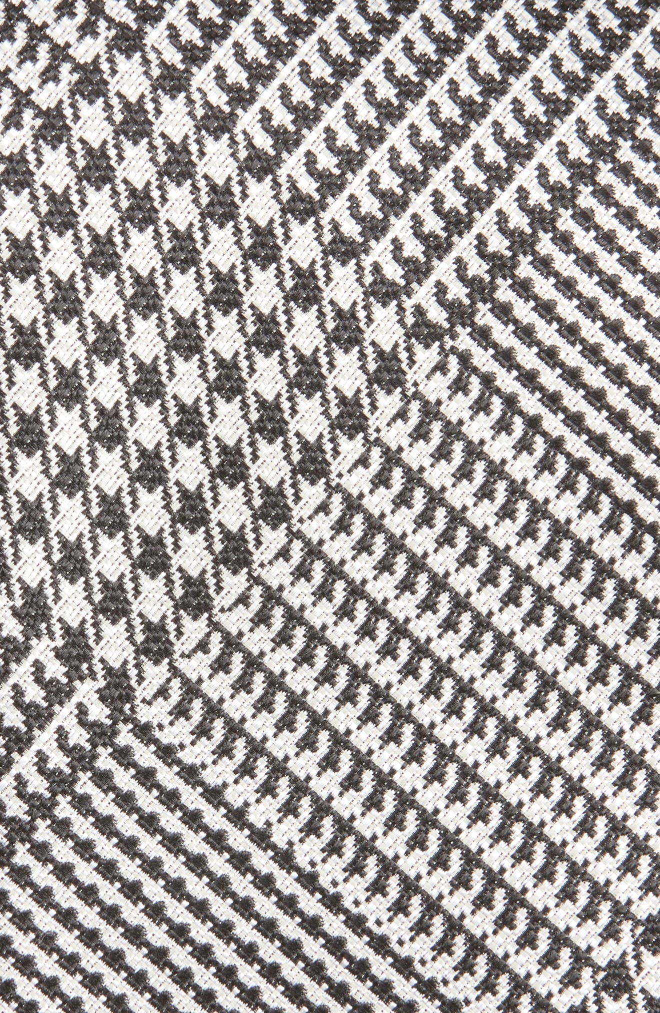 TOM FORD Glen Plaid Tie in White/Black at Nordstrom - 2