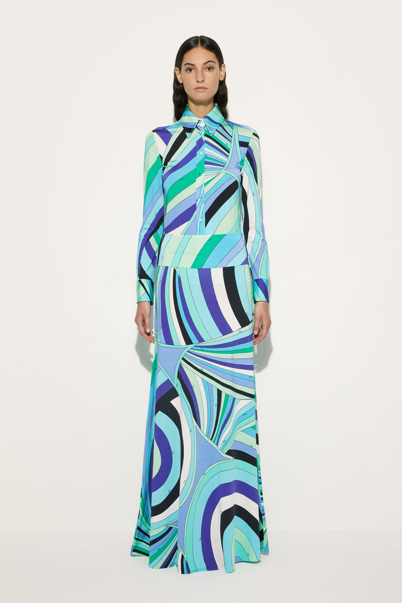 PUCCI IRIDE PRINT LONG SKIRT outlook