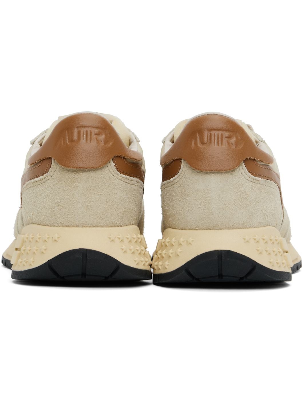 Beige & Brown Reelwind Low Sneakers - 2