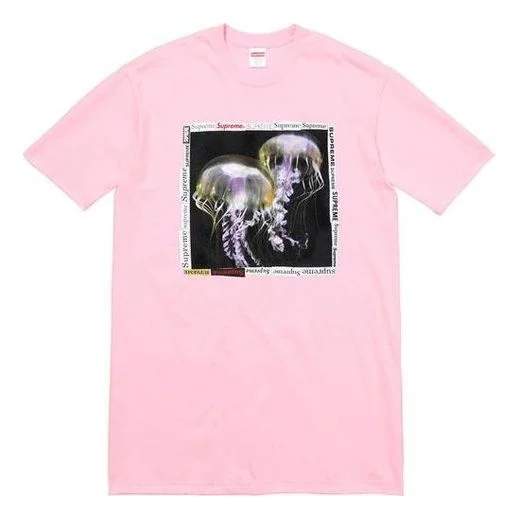 Supreme SS18 Jellyfish Tee Light Pink Printing Short Sleeve Unisex SUP-SS18-0052 - 1