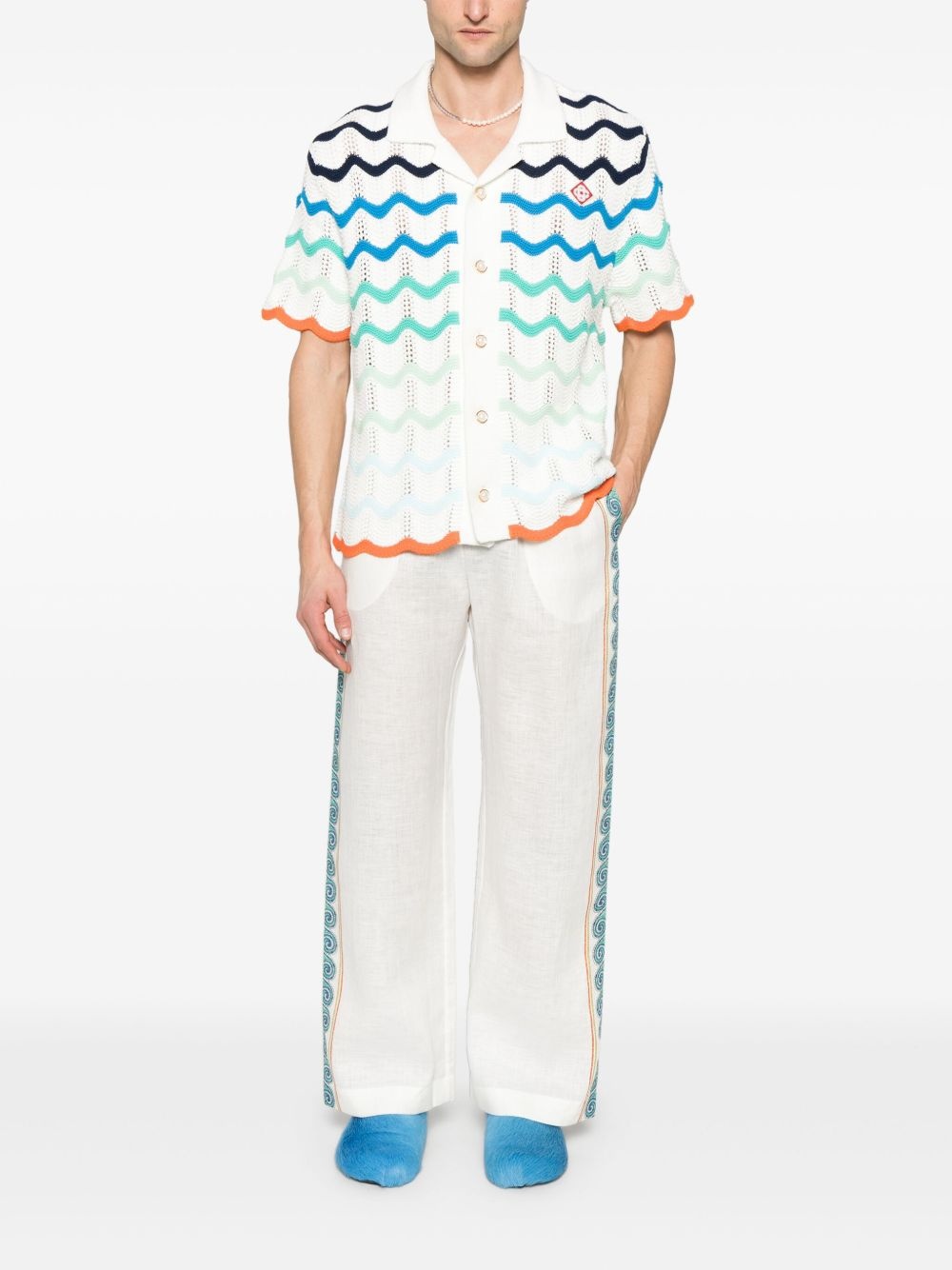 gradient wave shirt - 2