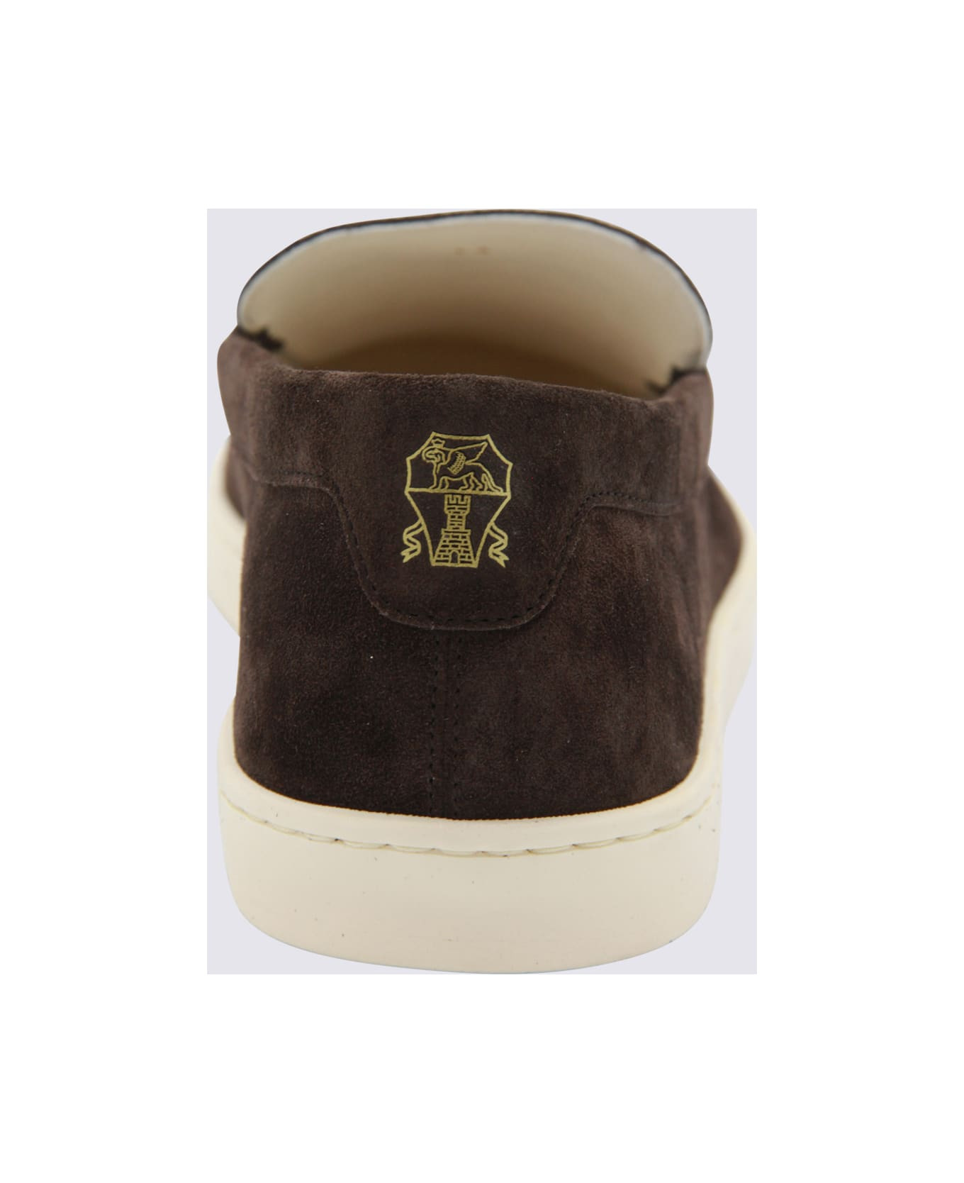 Dark Brown Leather Sneakers - 4