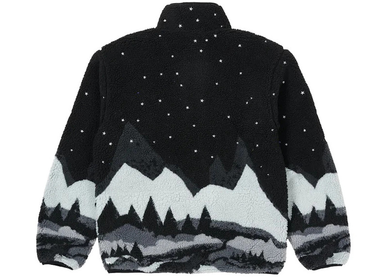 PALACE Palace Peak Funnel Fleece Black outlook