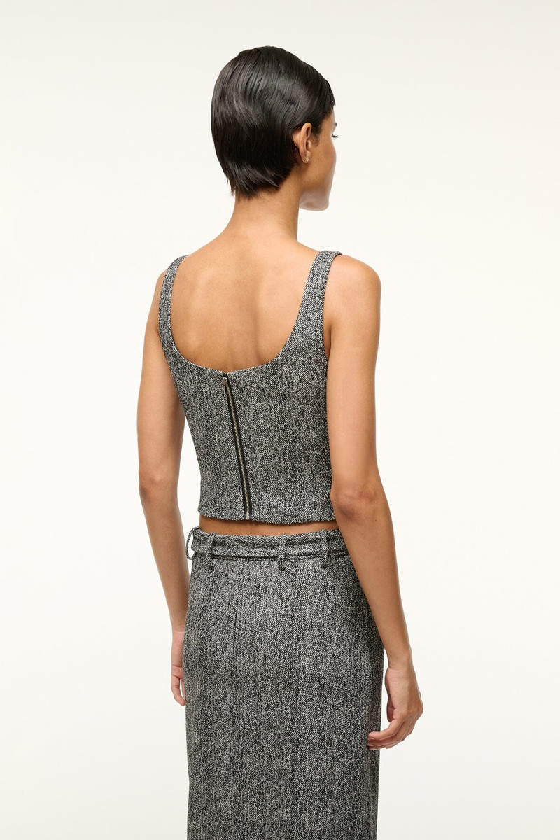 STAUD WELLS TOP TEXTURED HERRINGBONE 4