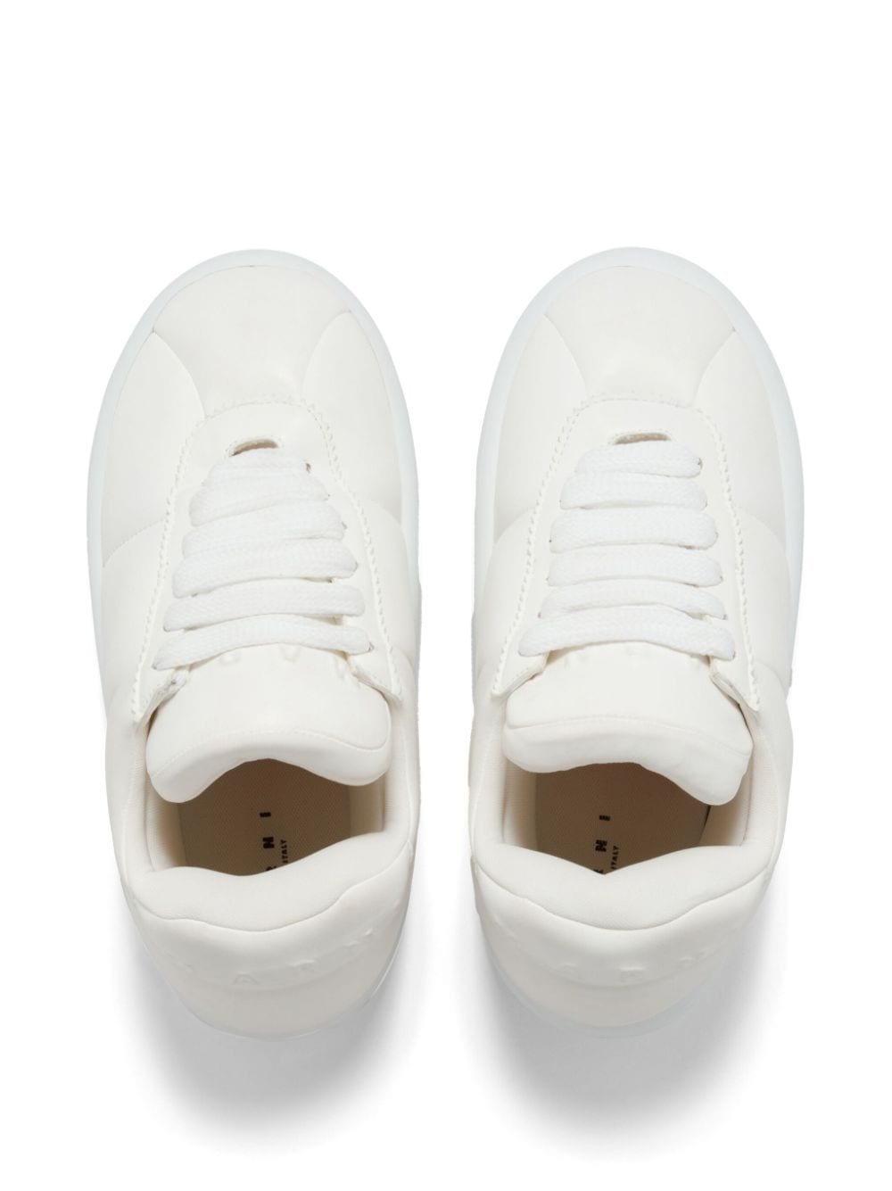 padded lace-up sneakers - 4