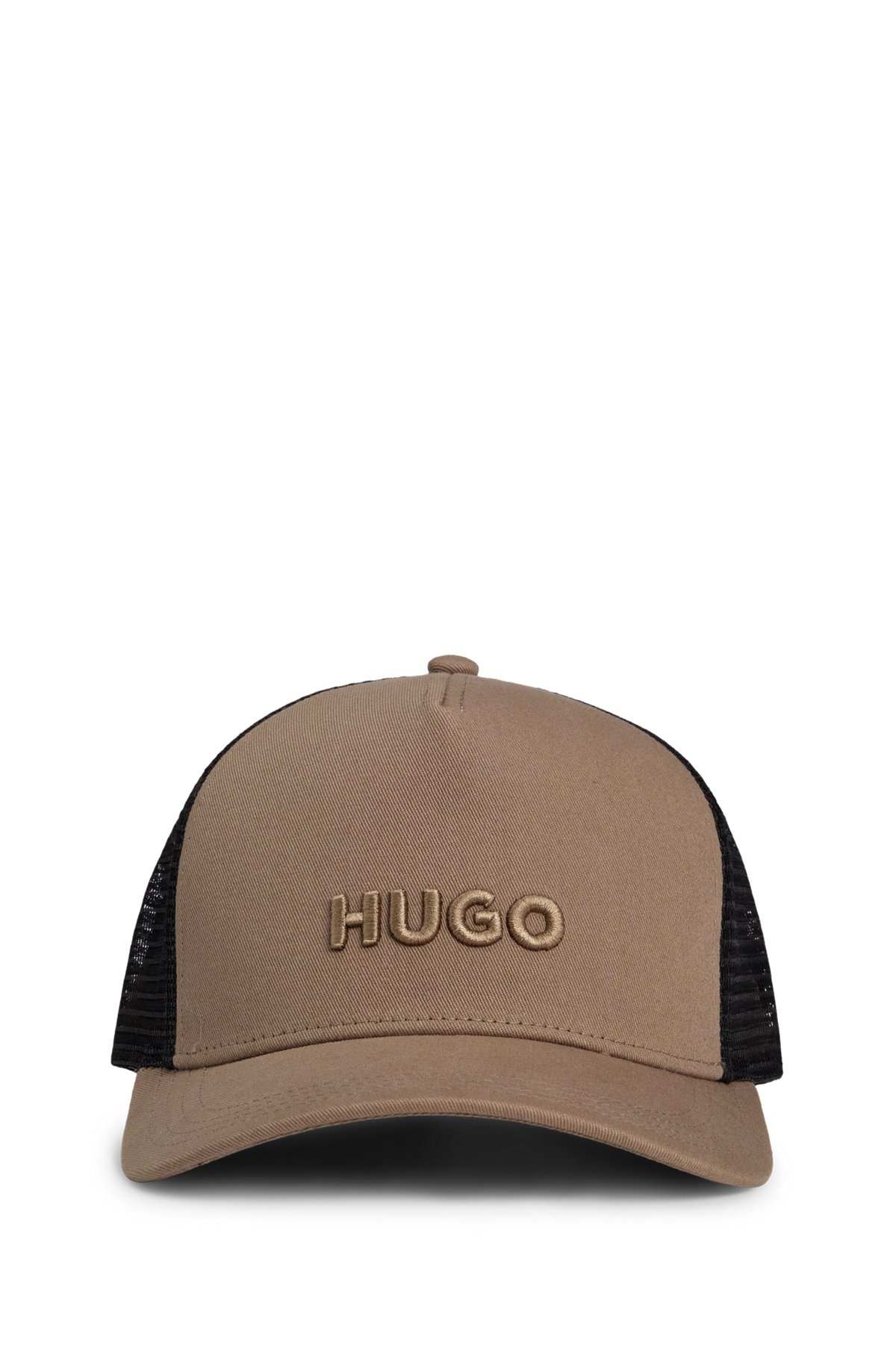 COTTON-TWILL CAP WITH MESH PANELS - 2