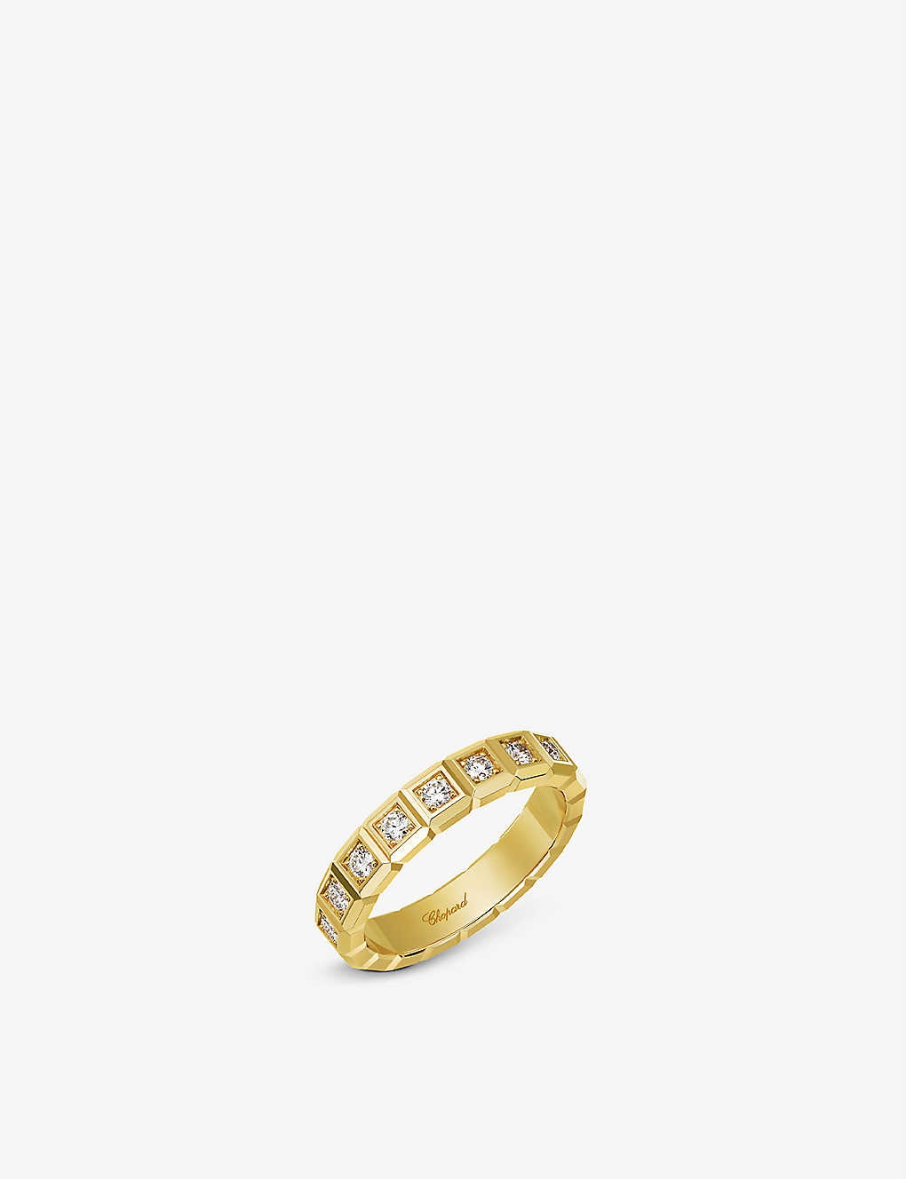 Ice Cube Pure 18ct yellow-gold and diamond ring - 1