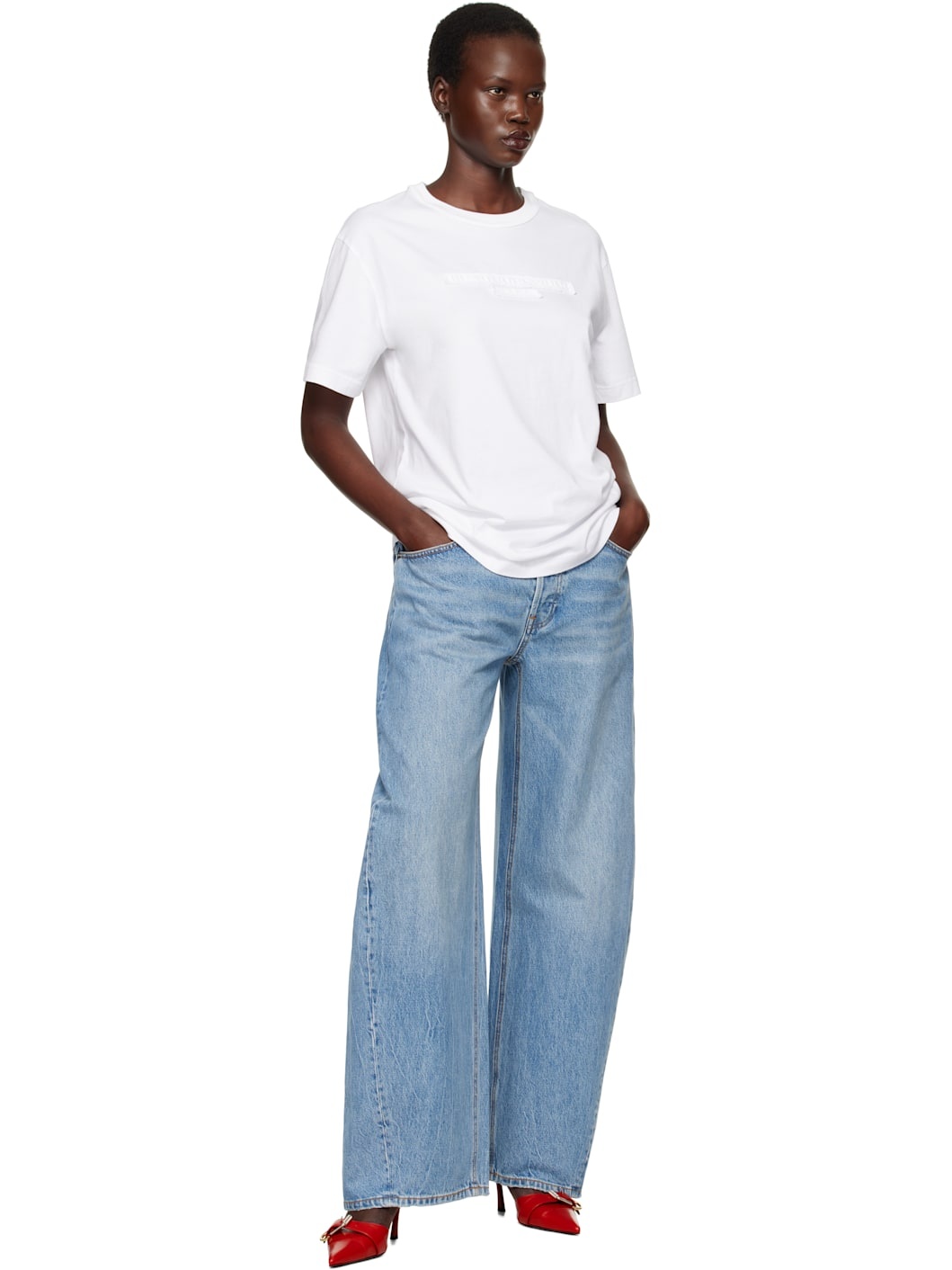 Alexander Wang Oversized Low Rise Jean in Recycled Denim