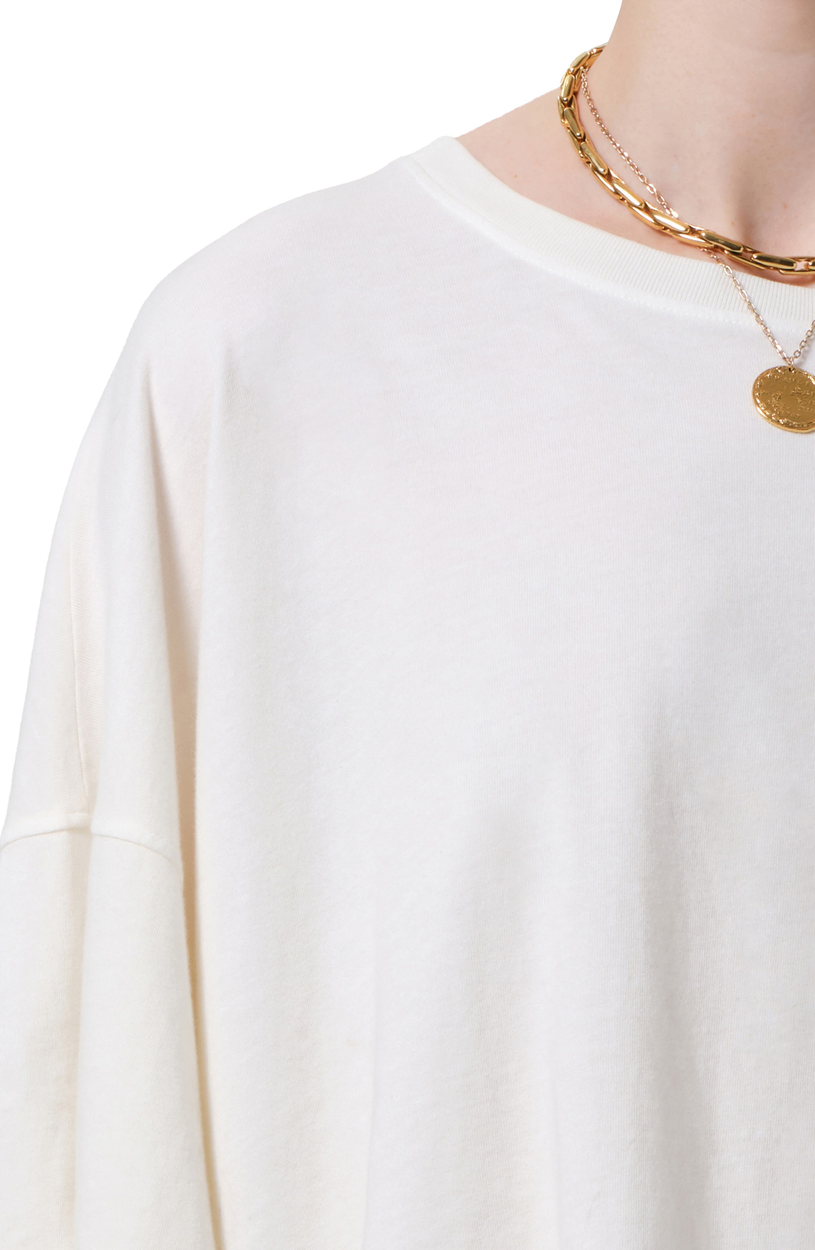 Citizens of Humanity Crop Cape Organic Cotton Top in Pashmina at Nordstrom - 4