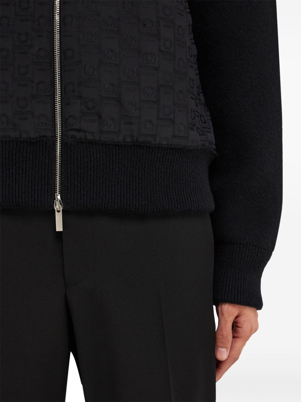 knitted bomber jacket - 5