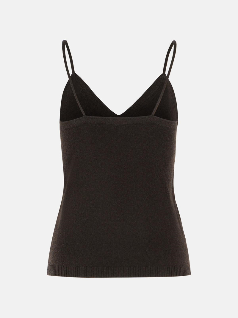LISA YANG 'NALA' DARK OAK CASHMERE TANK TOP outlook