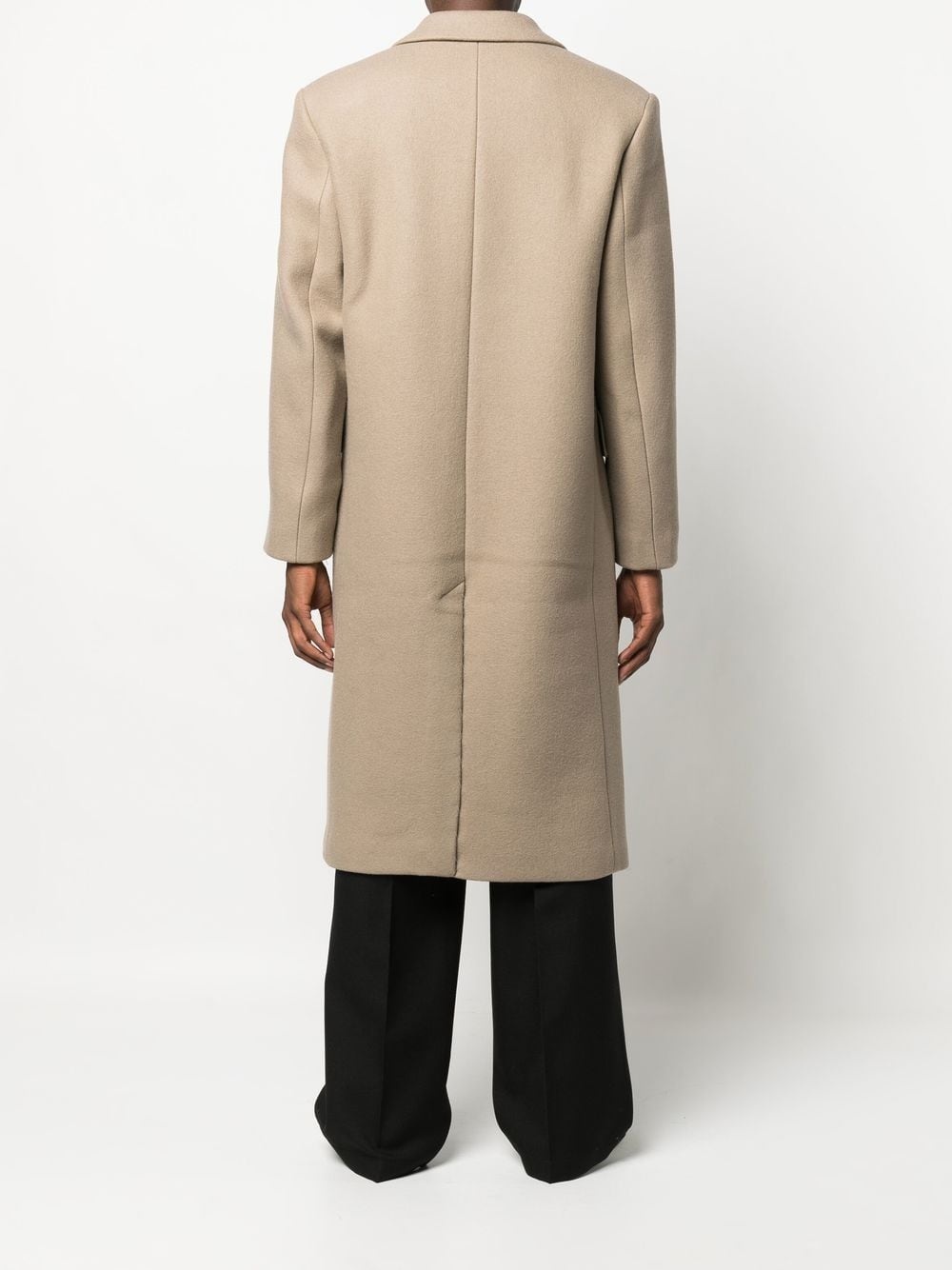 single-breasted button coat - 4