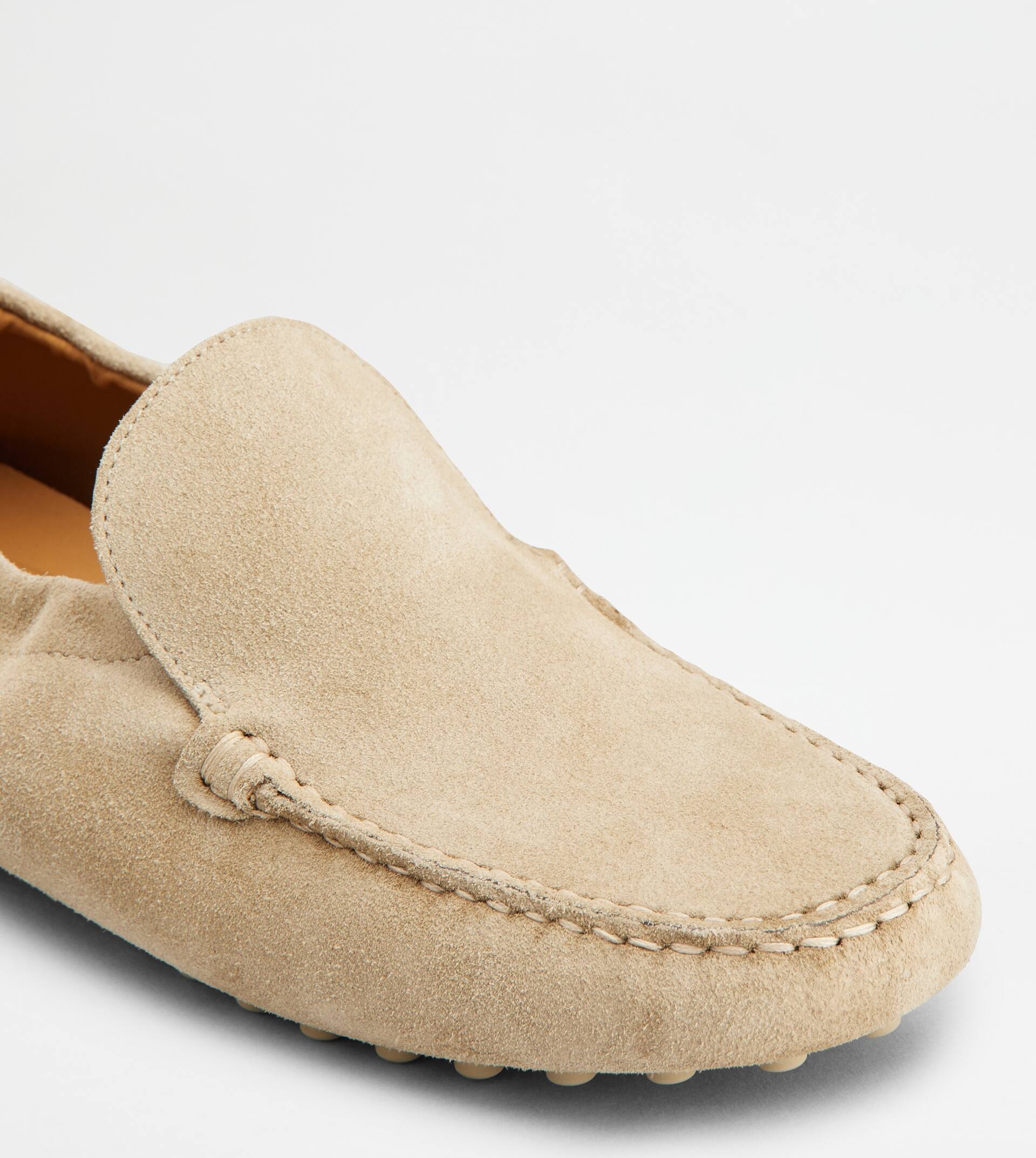 GOMMINO DRIVING SHOES IN SUEDE - BEIGE - 6