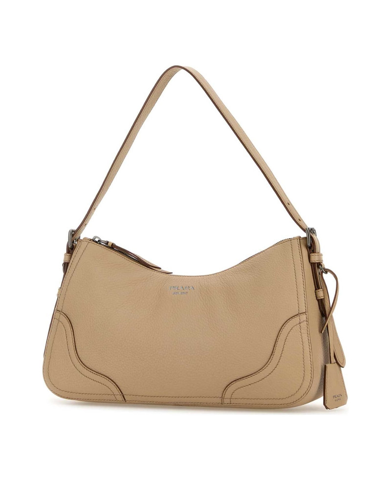 Prada Beige Leather Shoulder Bag outlook
