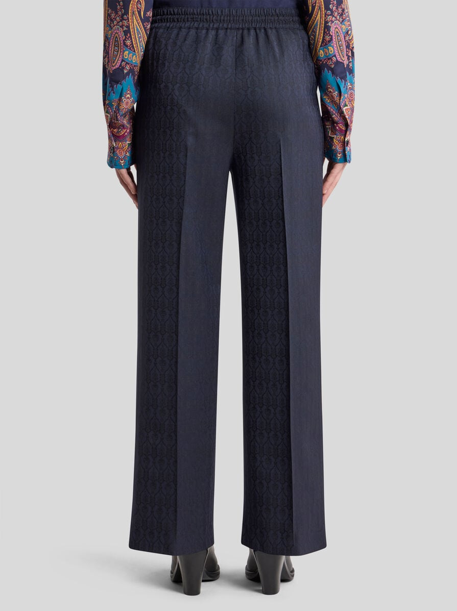 WOOL JACQUARD JOGGING TROUSERS - 5