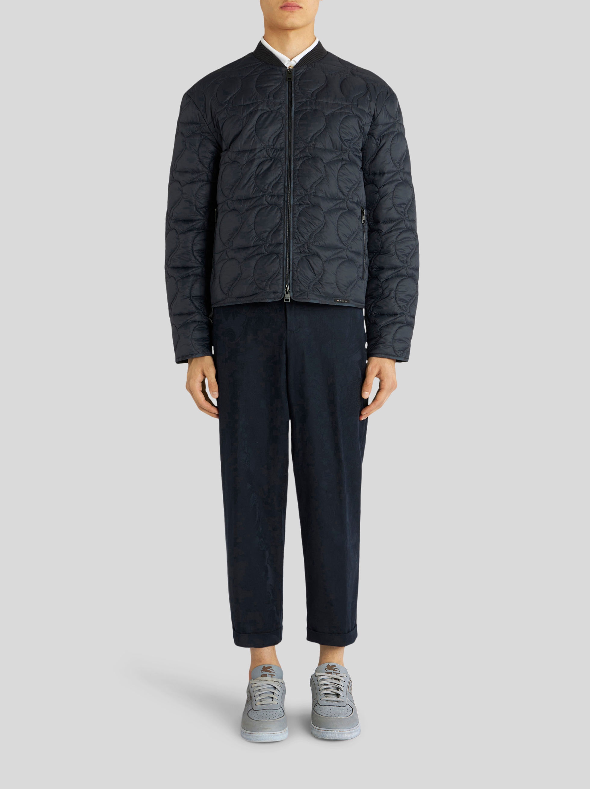 QUILTED PAISLEY DOWN BOMBER JACKET - 3