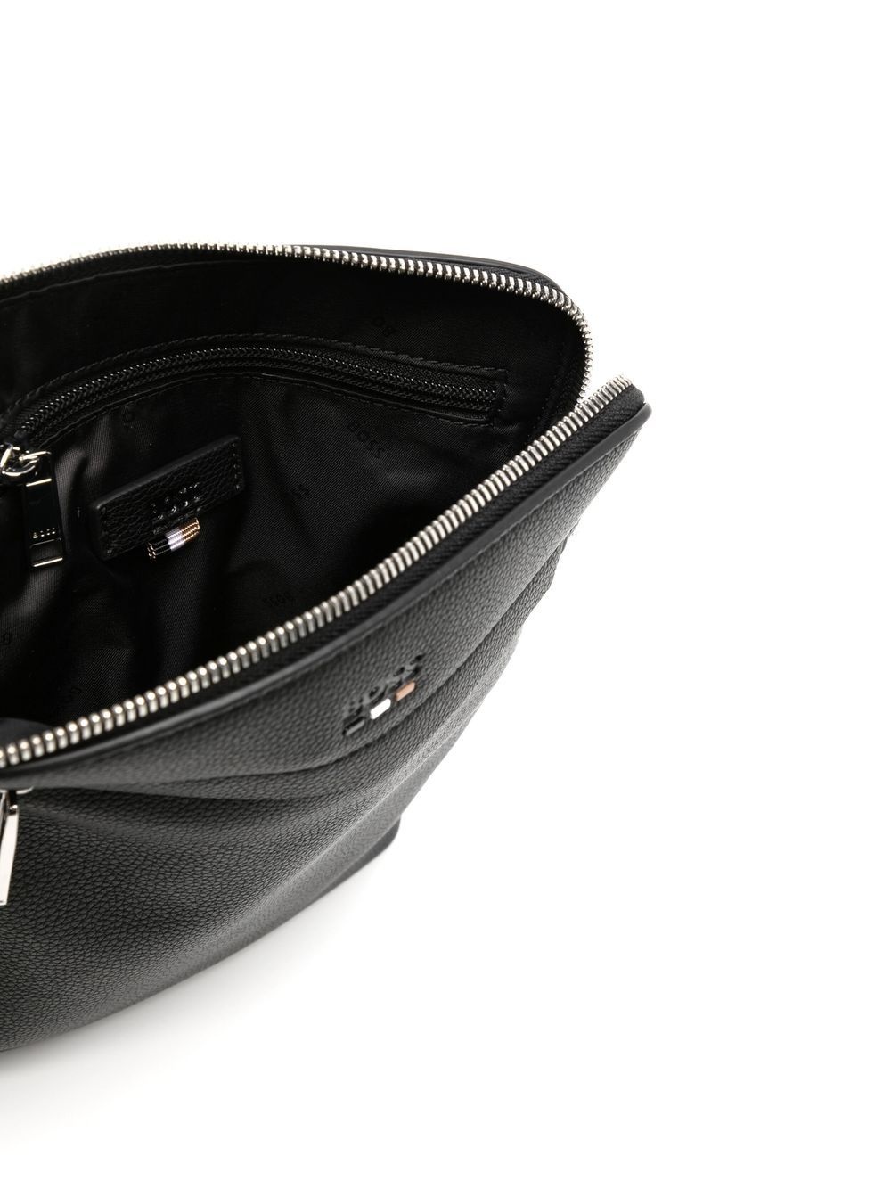 embossed-logo messenger bag - 5