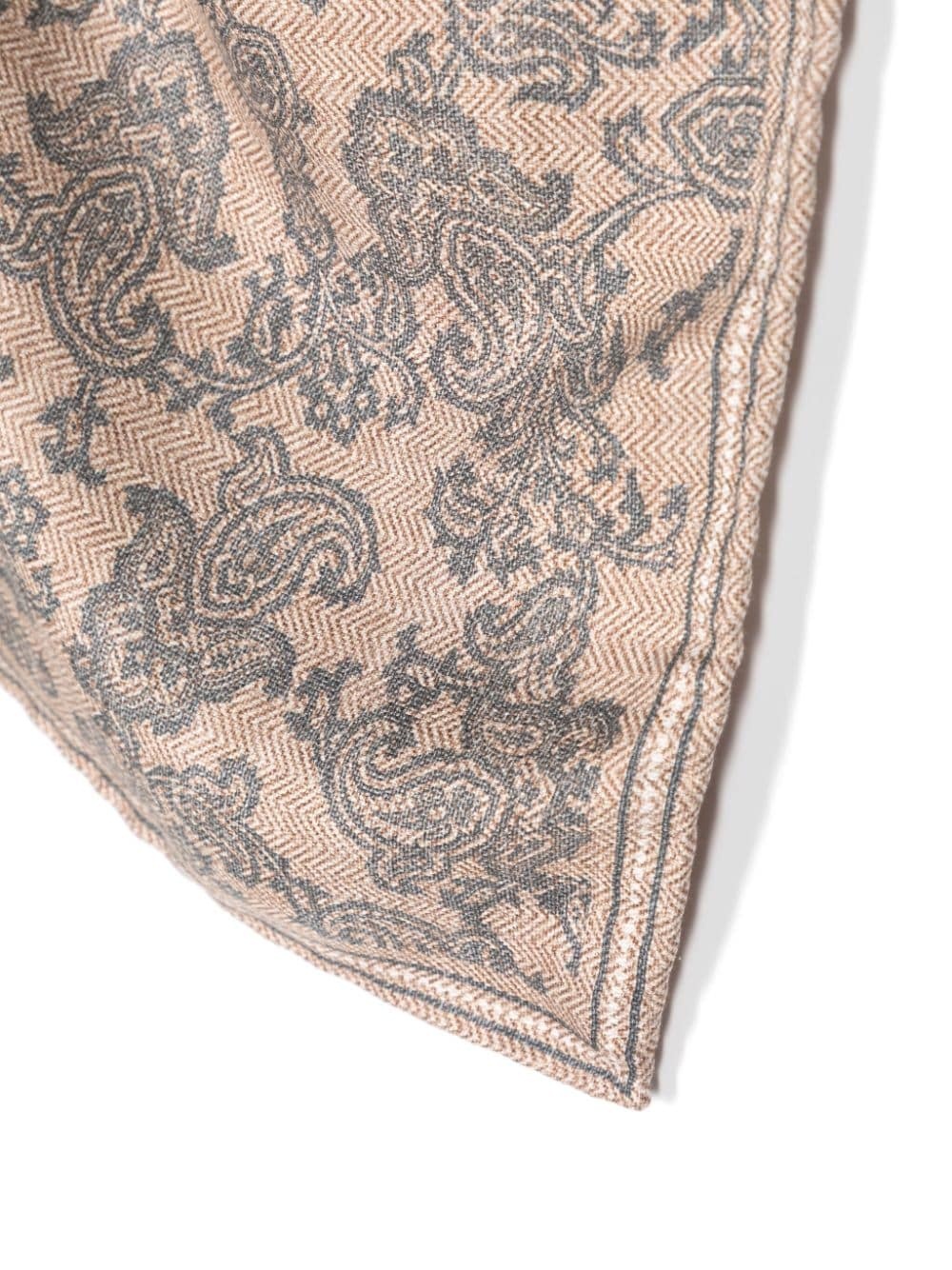 paisley-print silk scarf - 3