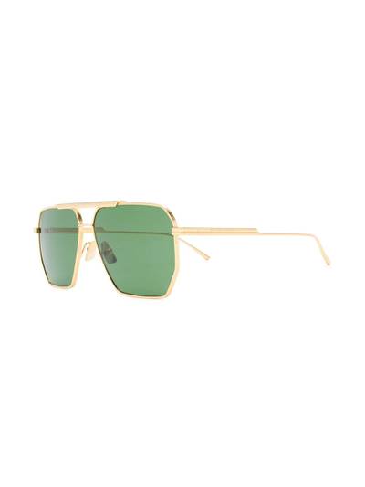 Bottega Veneta square-frame aviator sunglasses outlook