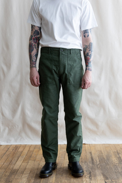 orSlow Slim Fit Fatigue Pants - Green outlook