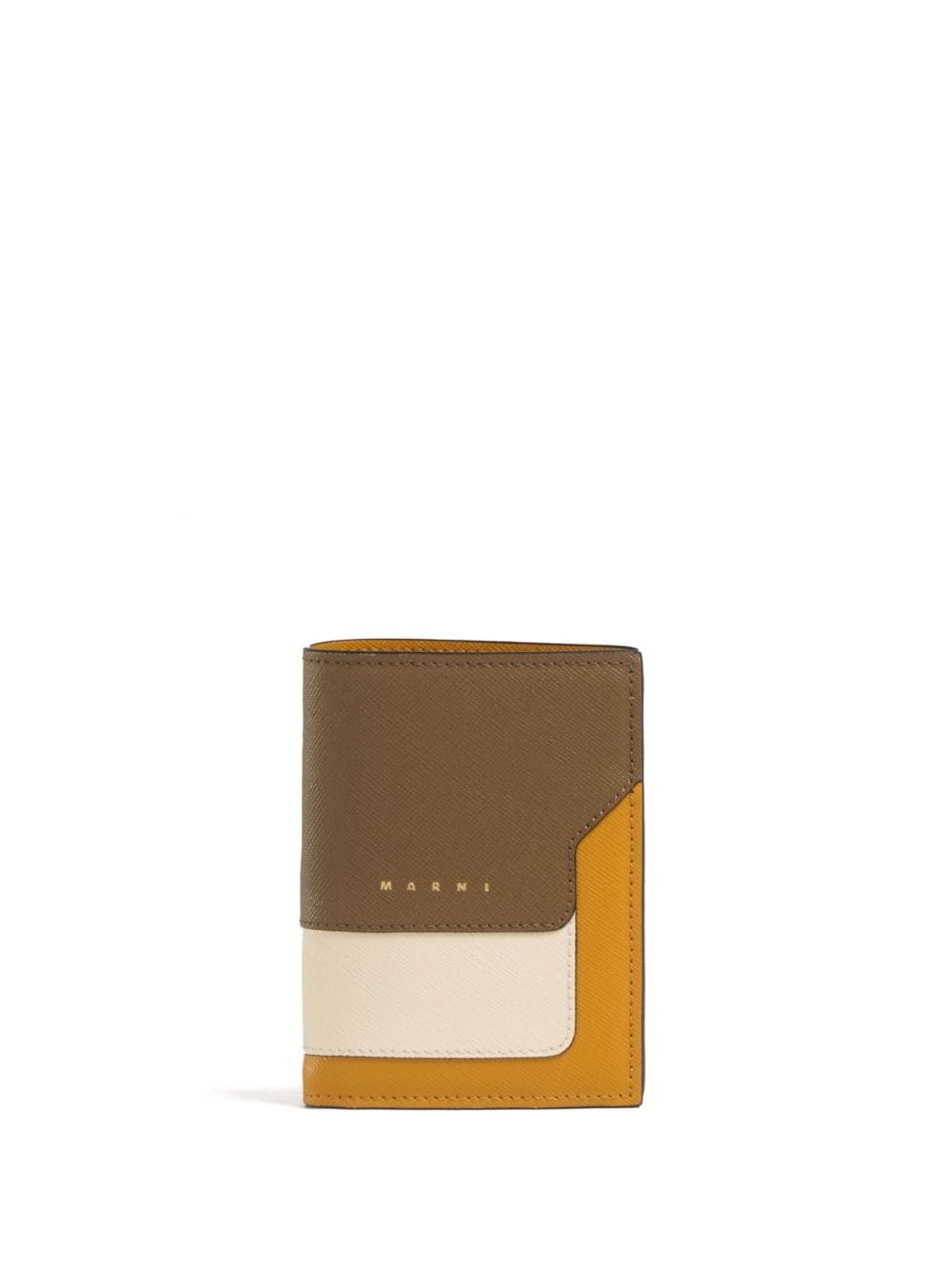colour-block bi-fold leather wallet - 1