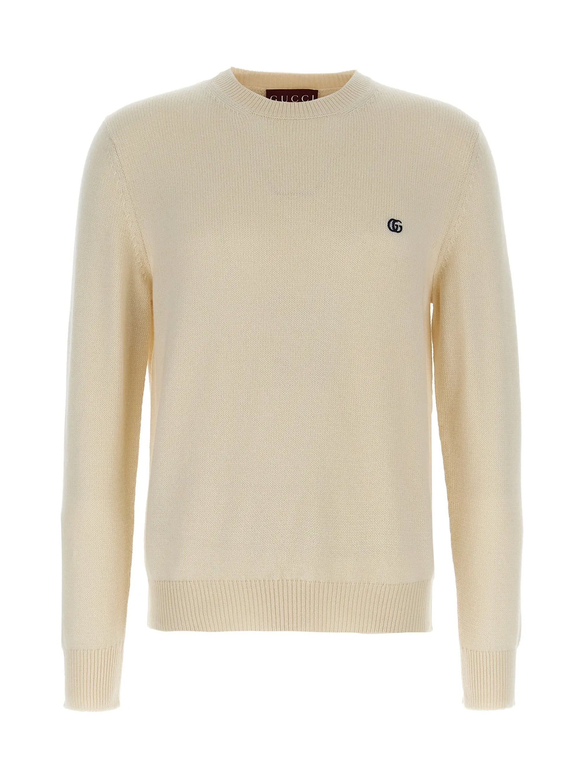 Wool sweater with logo - 1
