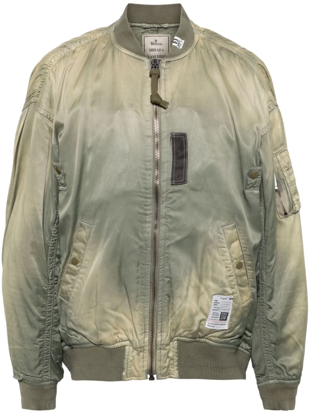 aged flight jacket - 1