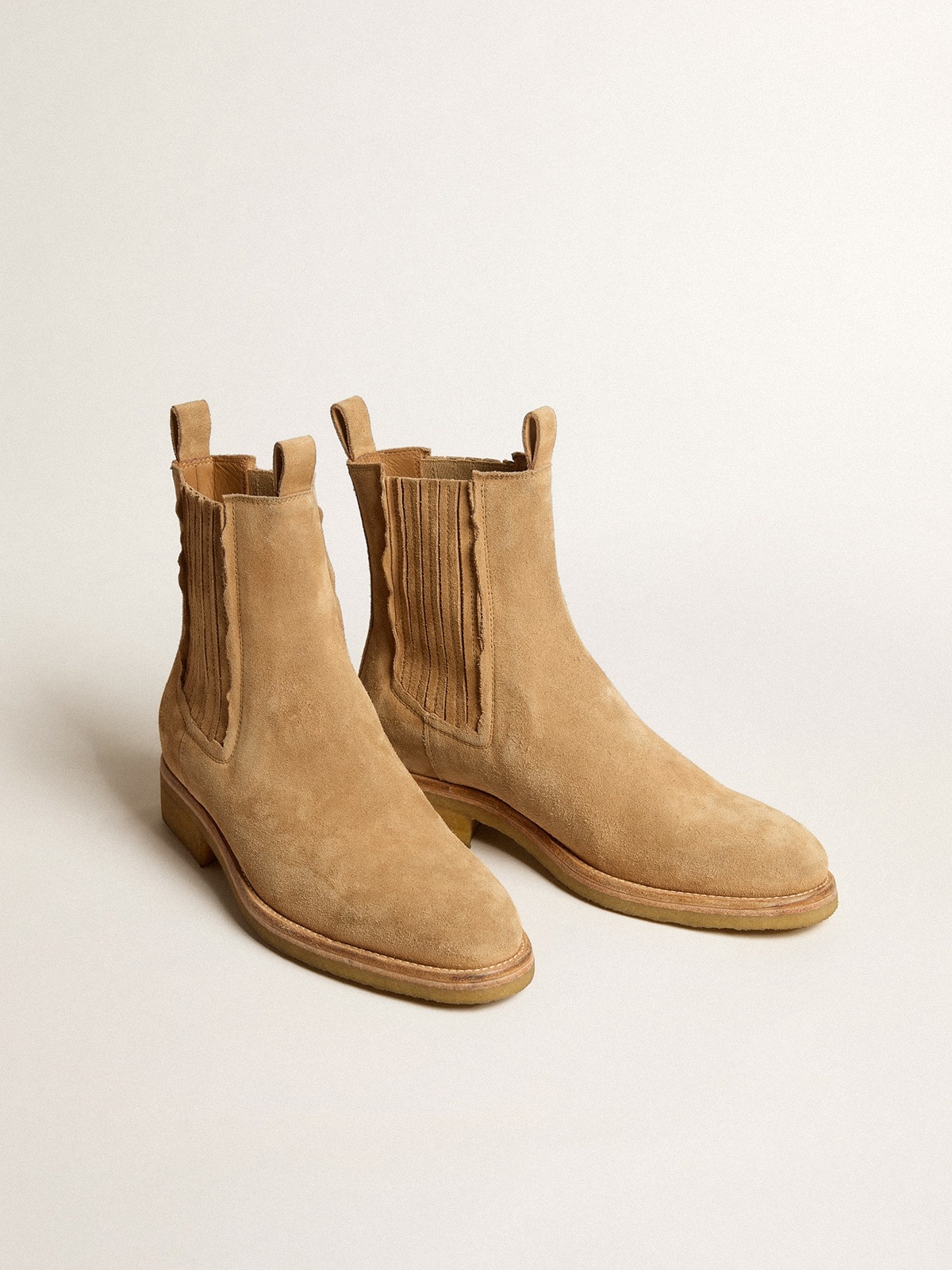 Chelsea boots in suede tobacco - 2