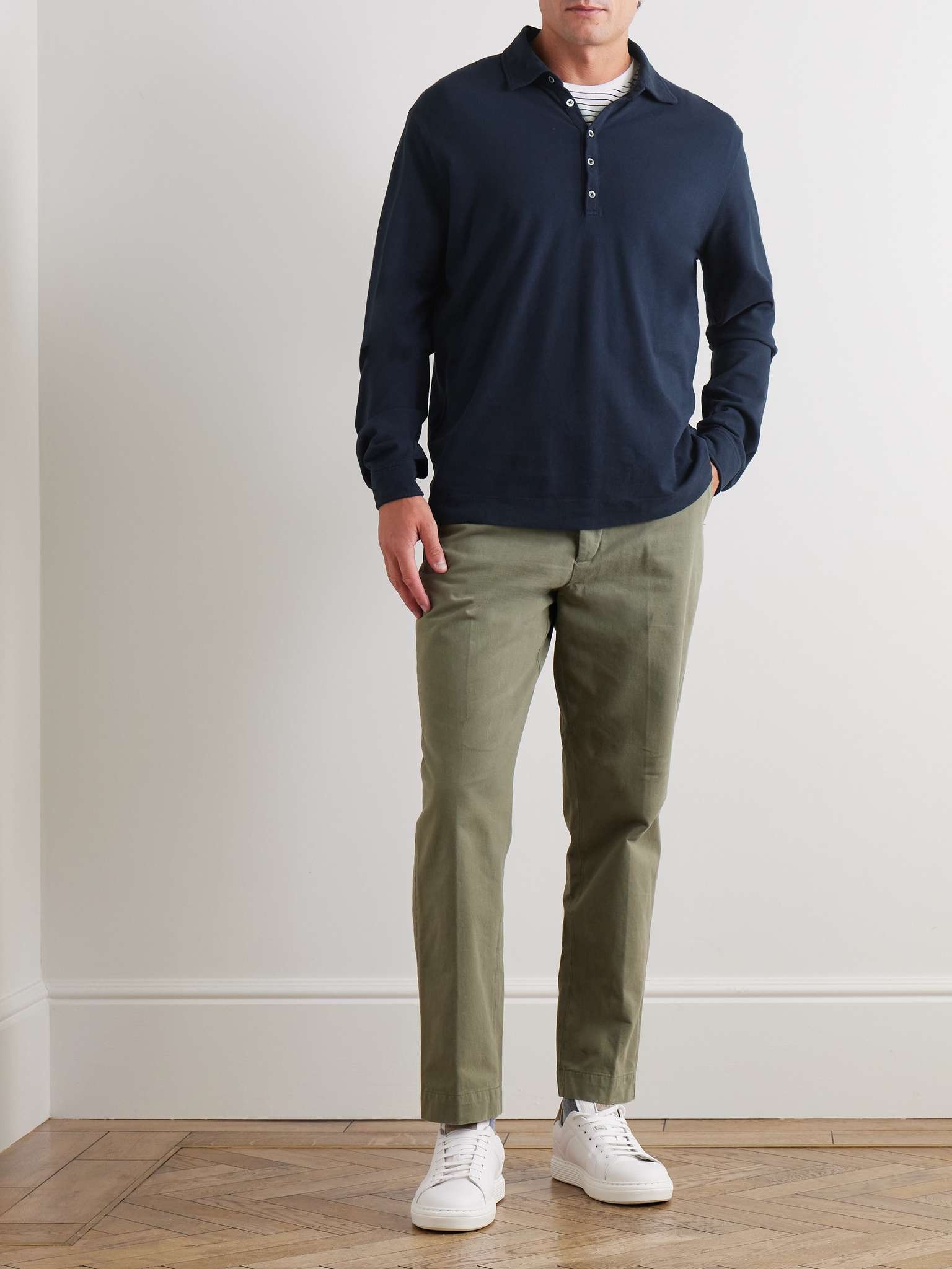 Ischia Cotton and Cashmere-Blend Jersey Polo Shirt - 2