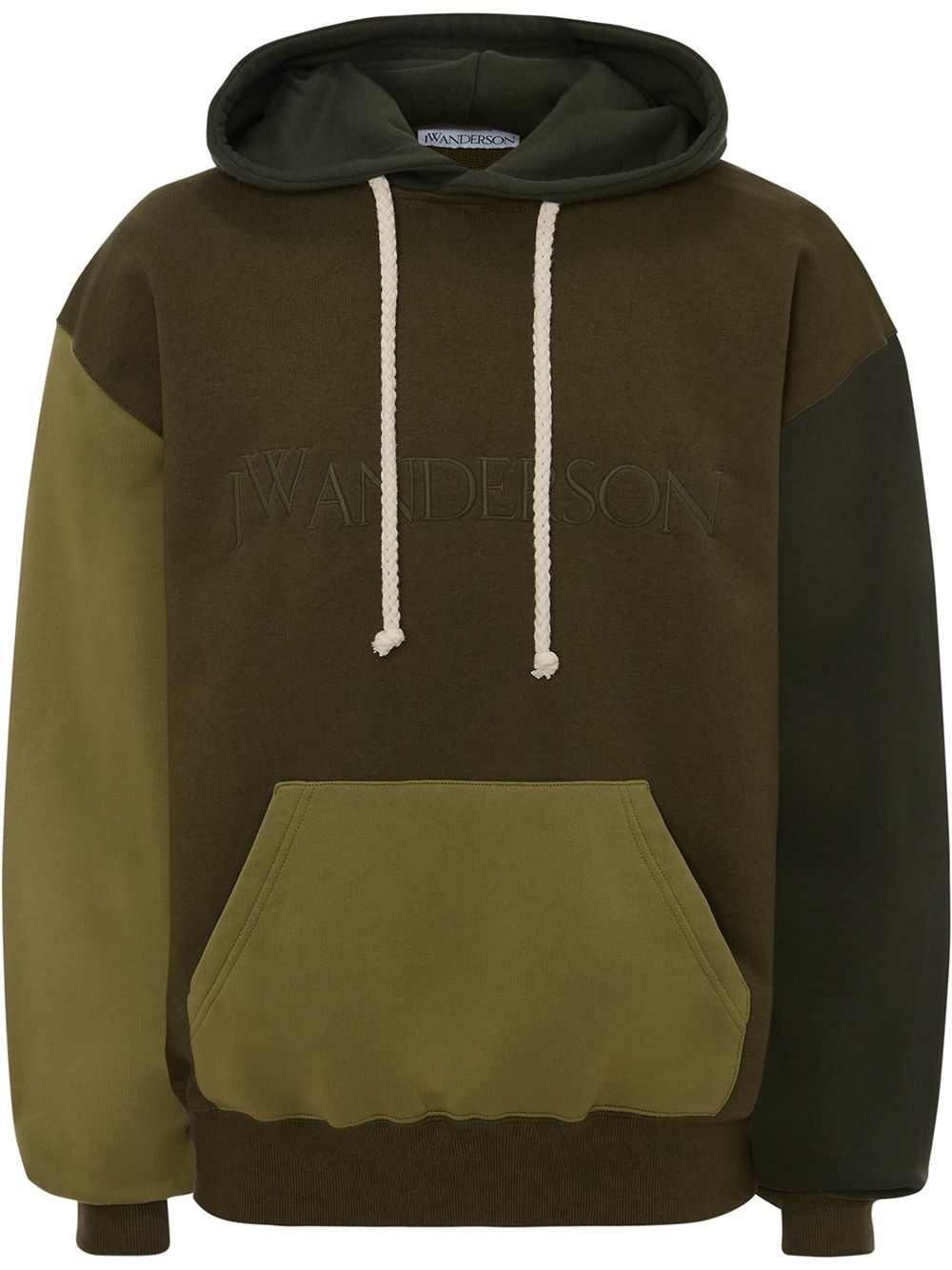 embroidered-logo hoodie - 1