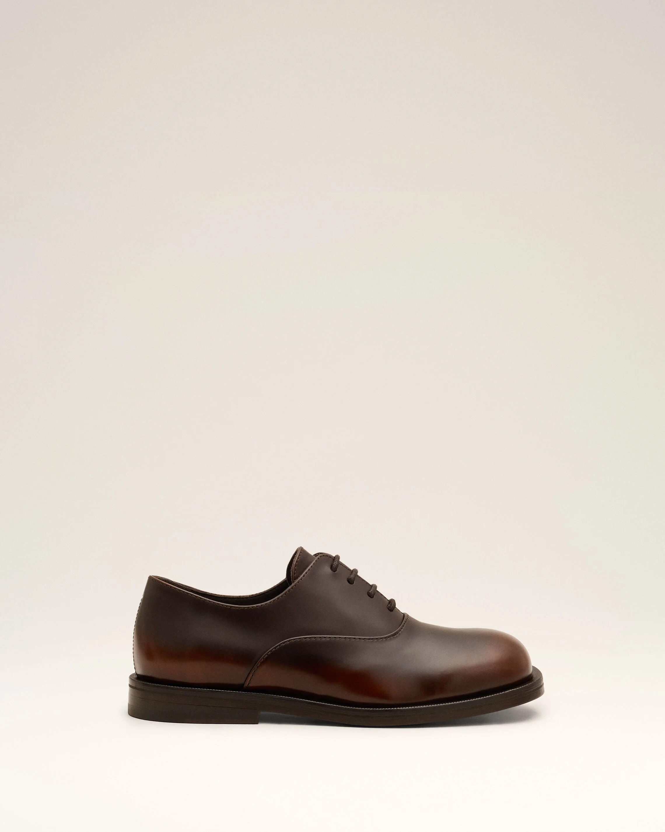 BROWN COW LEATHER OXFORD SHOES - 1
