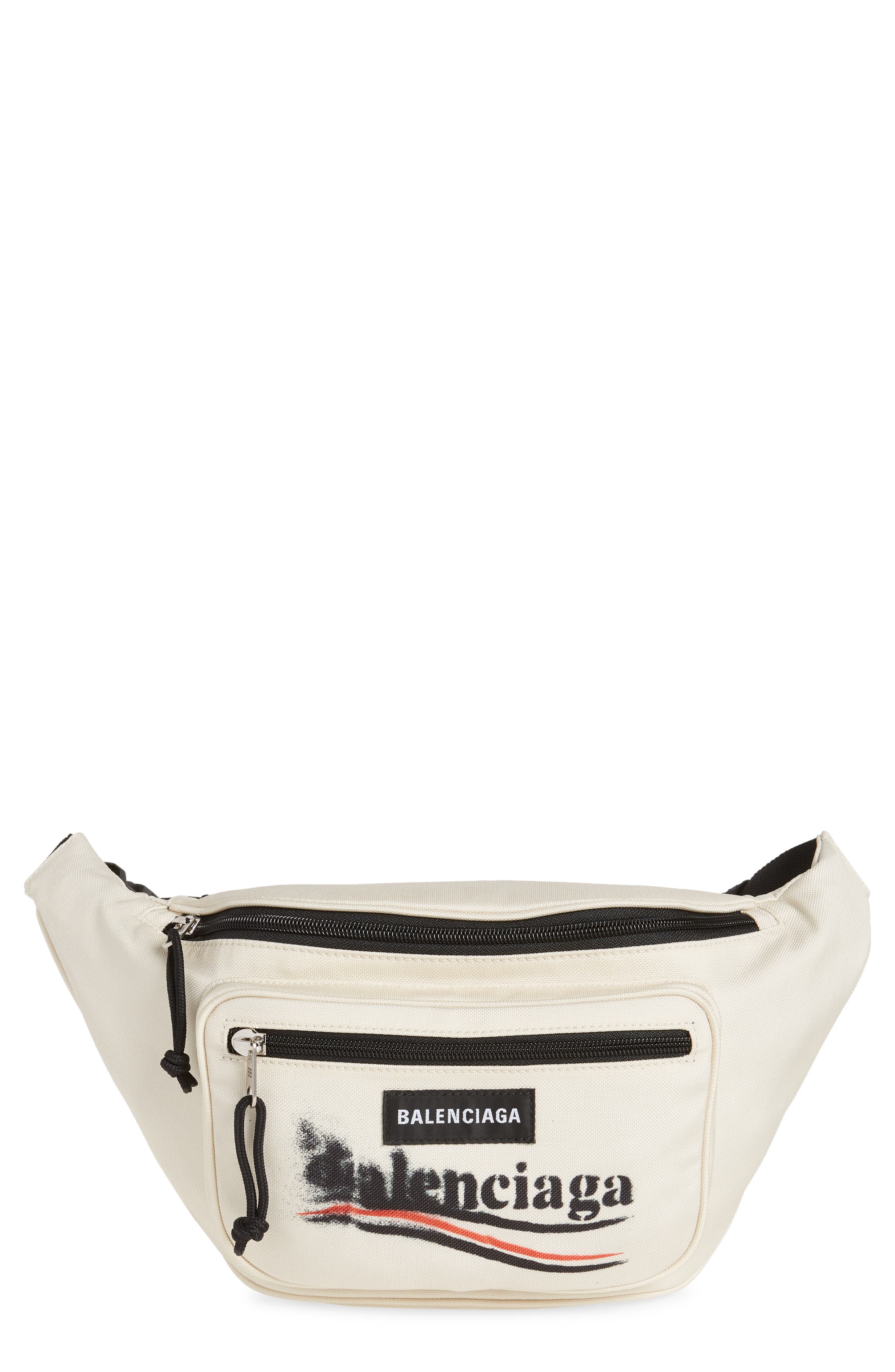 Balenciaga Explorer Beltpack Canvas Belt Bag in Ecru at Nordstrom - 1