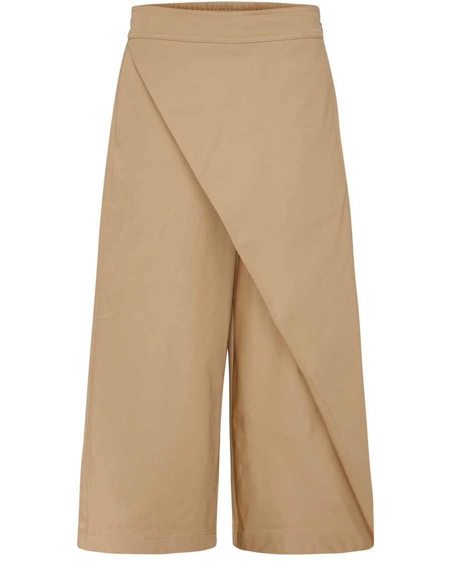 Wrapped cropped trousers - 1