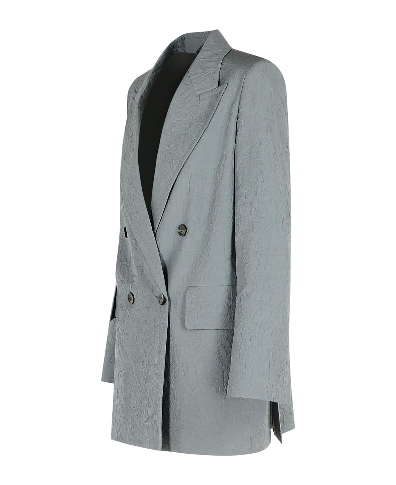 'abavo' Grey Wool Blazer - 3