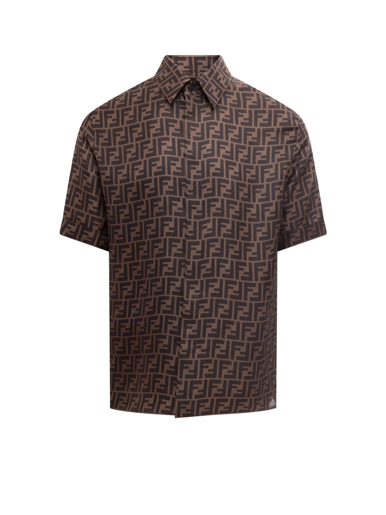 Silk shirt with FF motif - 1