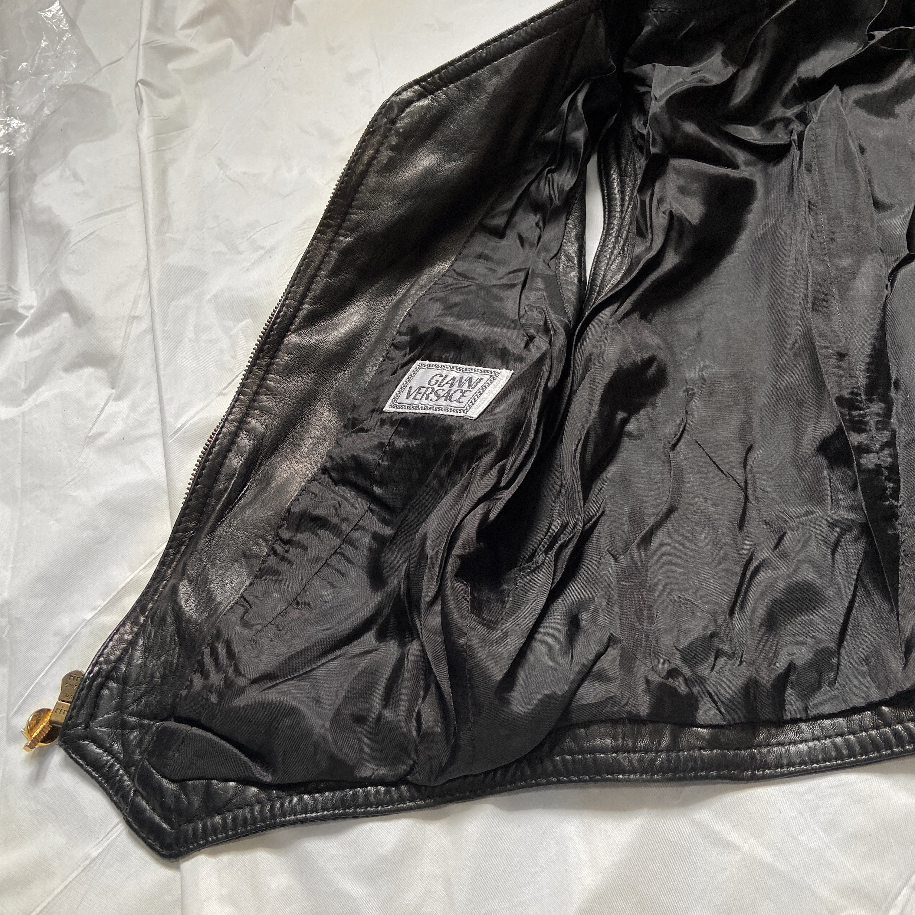 Gianni Versace Spring 1993 Western Lambskin Leather Gold Embellished Vest 40 1992 - 14