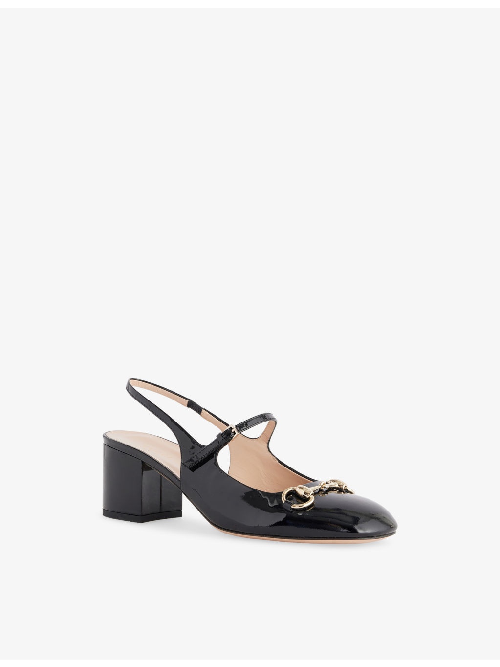 Mary Jane Horsebit Patent-Leather Heels - 3