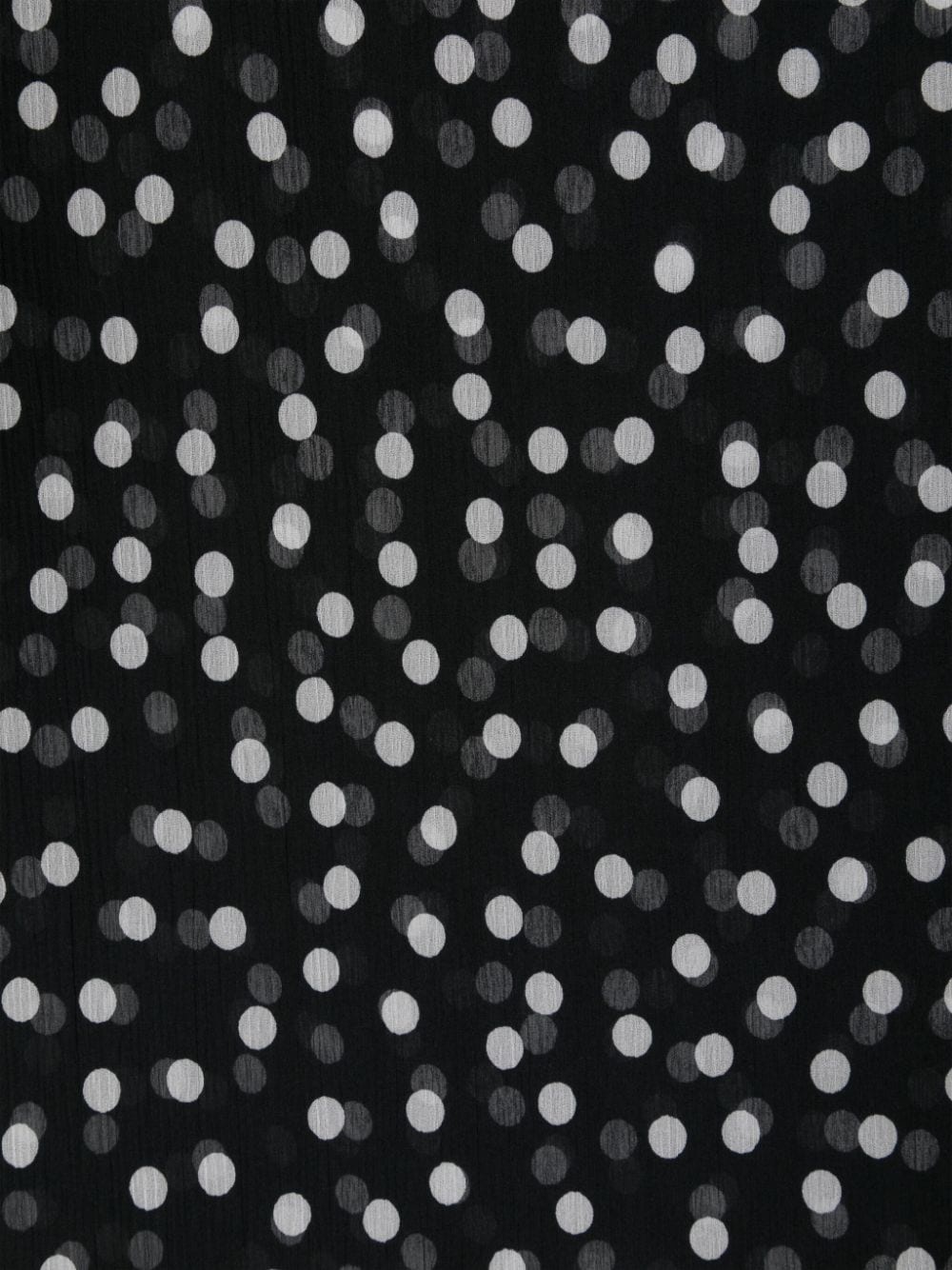 polka dot silk scarf - 2