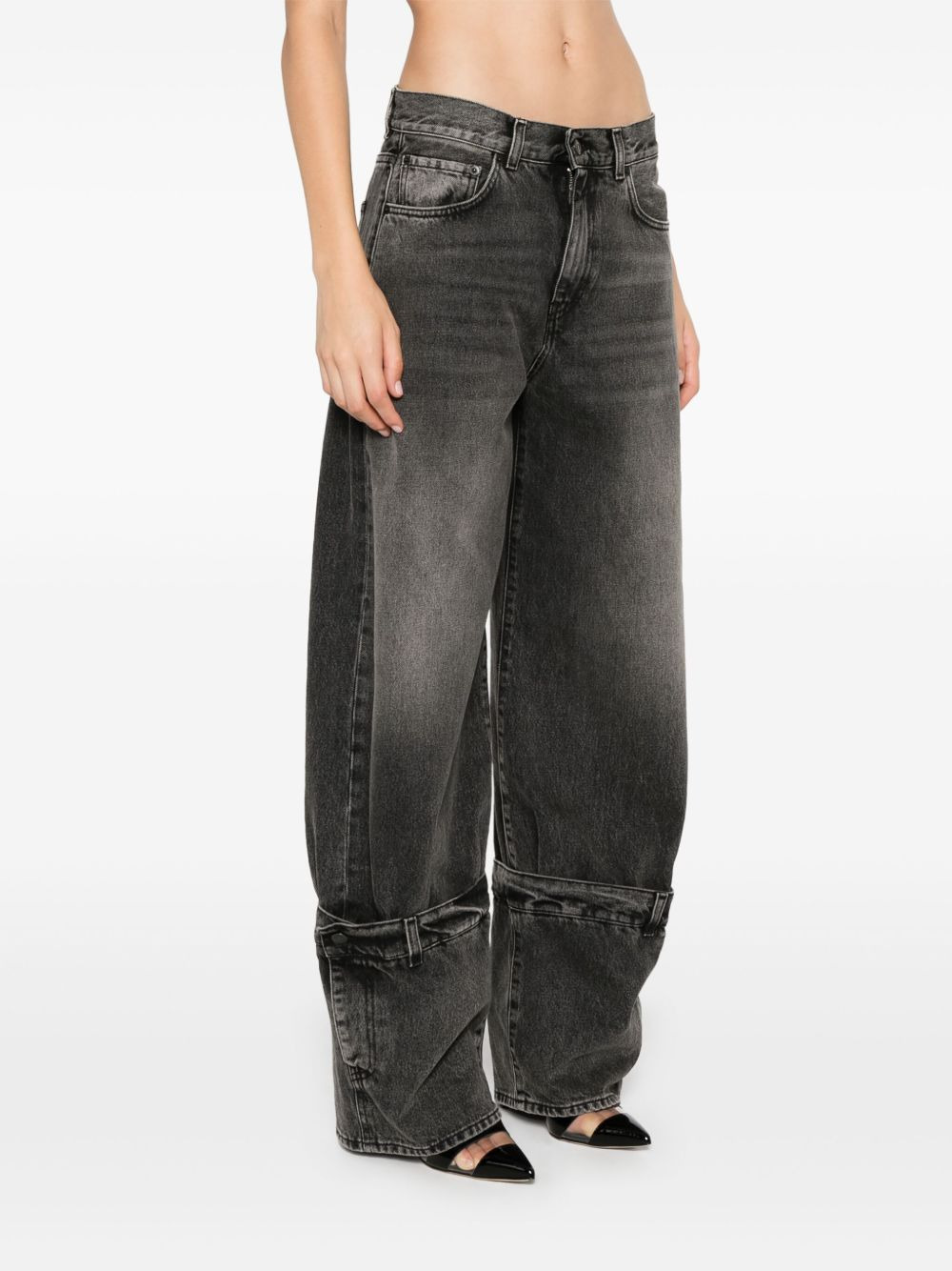 cuff-detail jeans - 3