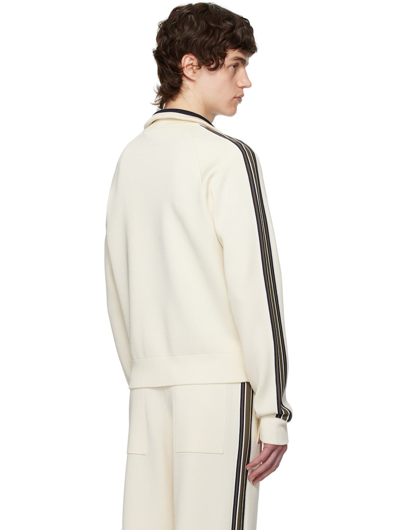 stripe-detail zip-up 스웨터 3