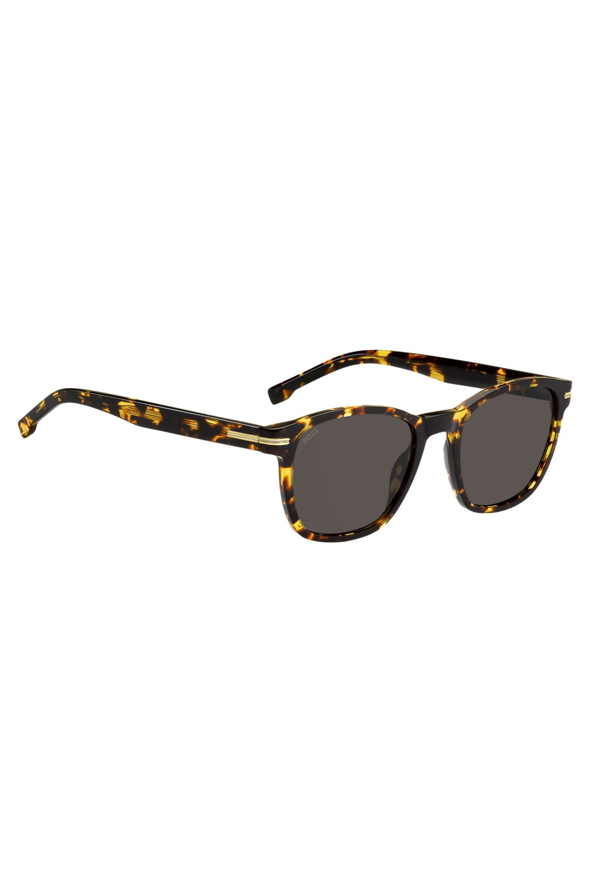 TORTOISESHELL-ACETATE SUNGLASSES WITH SIGNATURE HARDWARE - 4