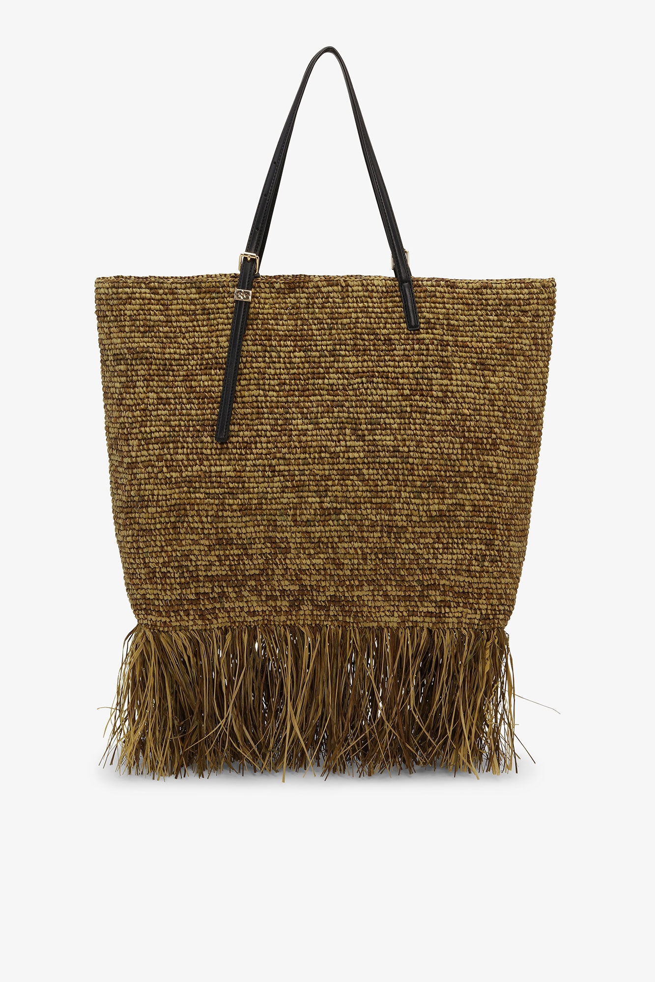 RAFFIA TOTE FRINGES BAG - 3