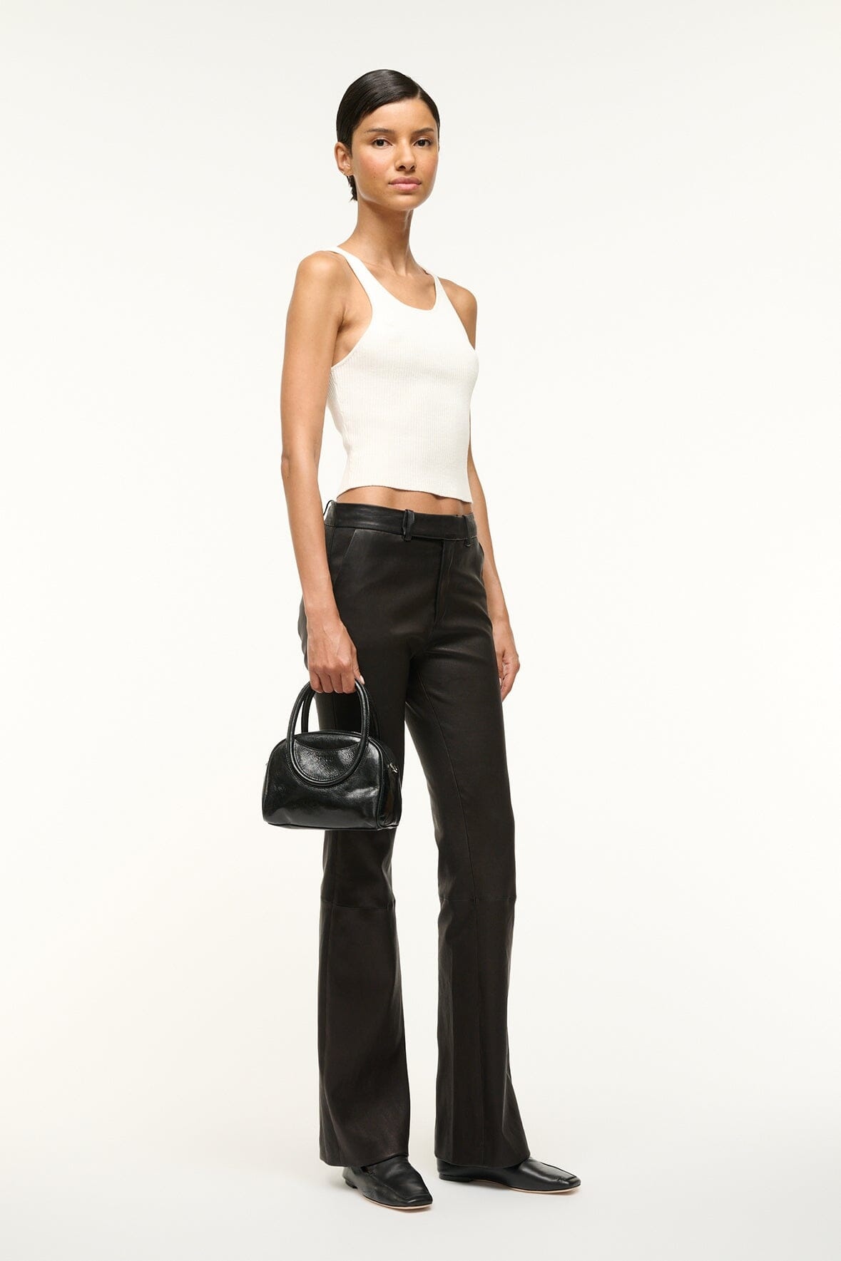 STAUD MAUDE MINI BOWLER BAG BLACK - 4