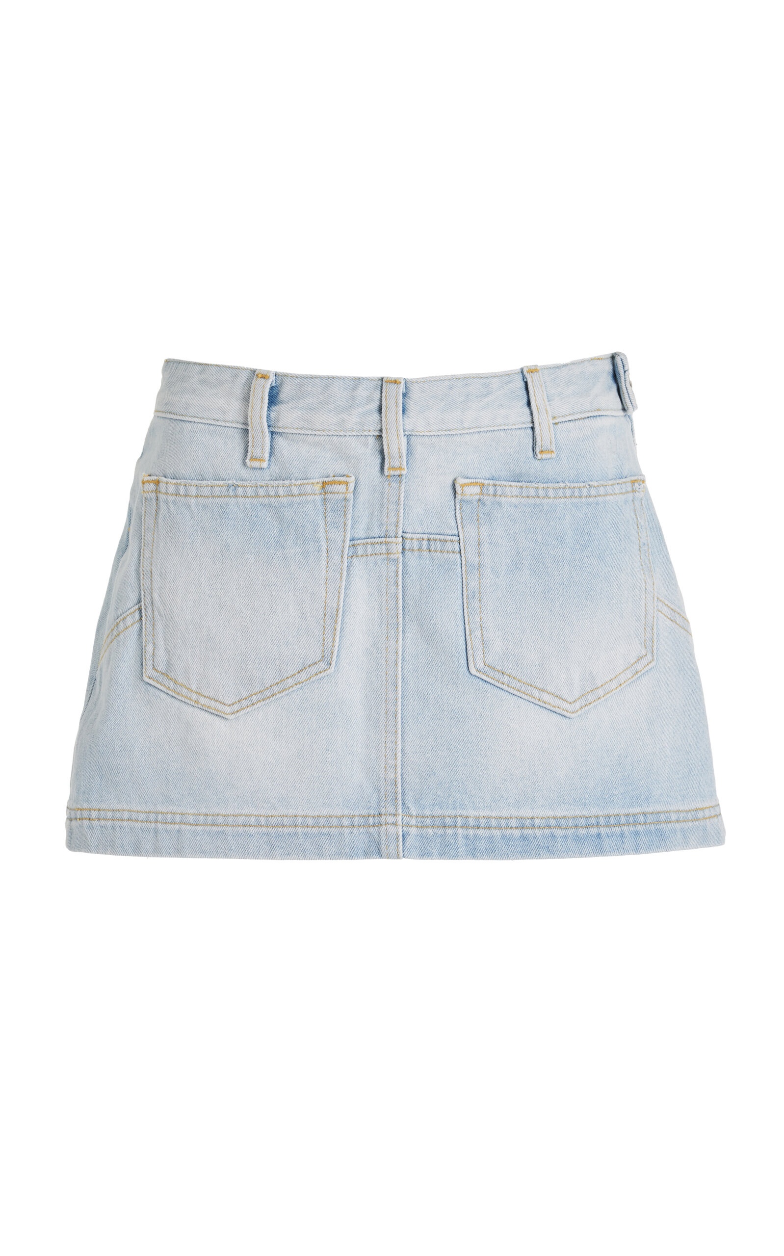 Abra Cotton Mini Skirt light wash - 1