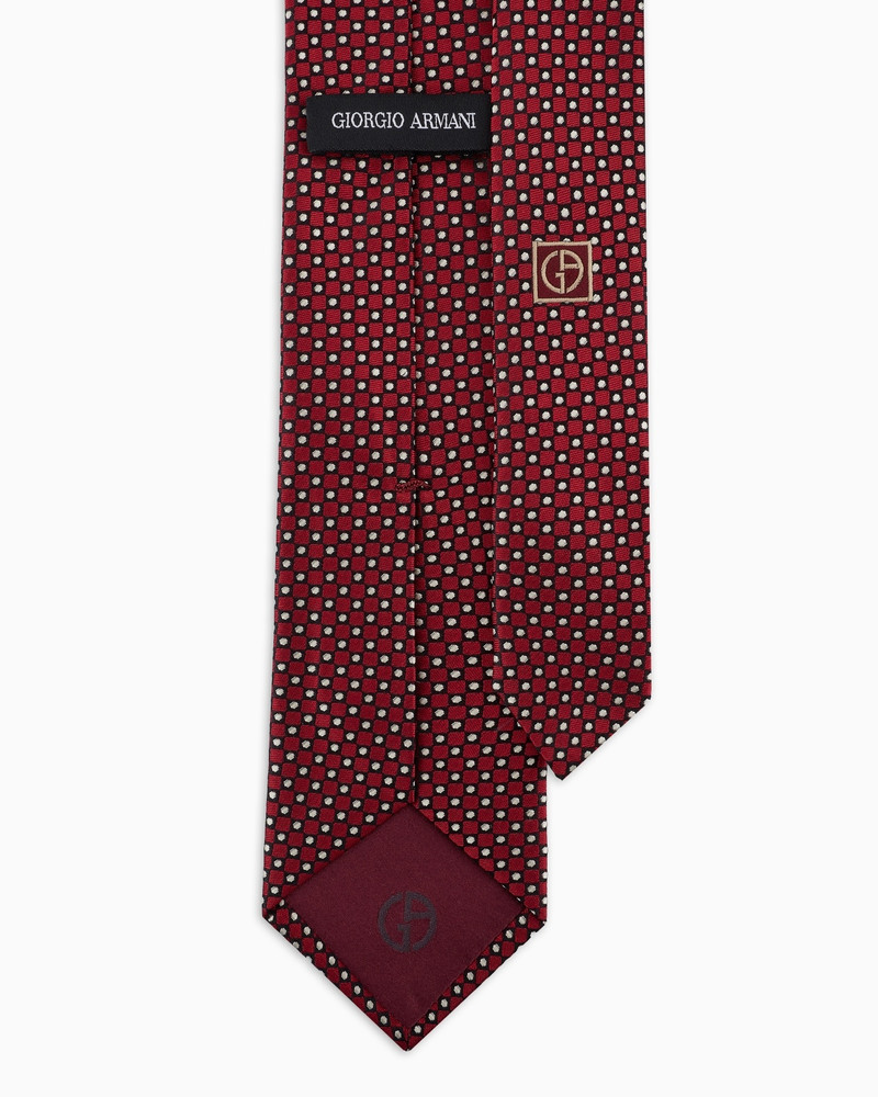 GIORGIO ARMANI PURE SILK POLKA-DOT JACQUARD TIE outlook
