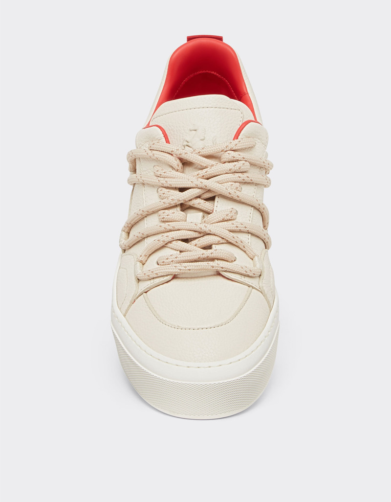 Trainers in tumbled leather 4