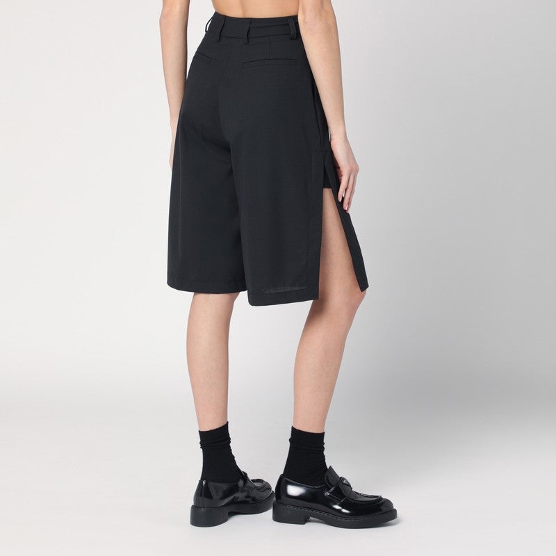TheLatest - TheLatest Wide black Brenda Bermuda shorts - 2