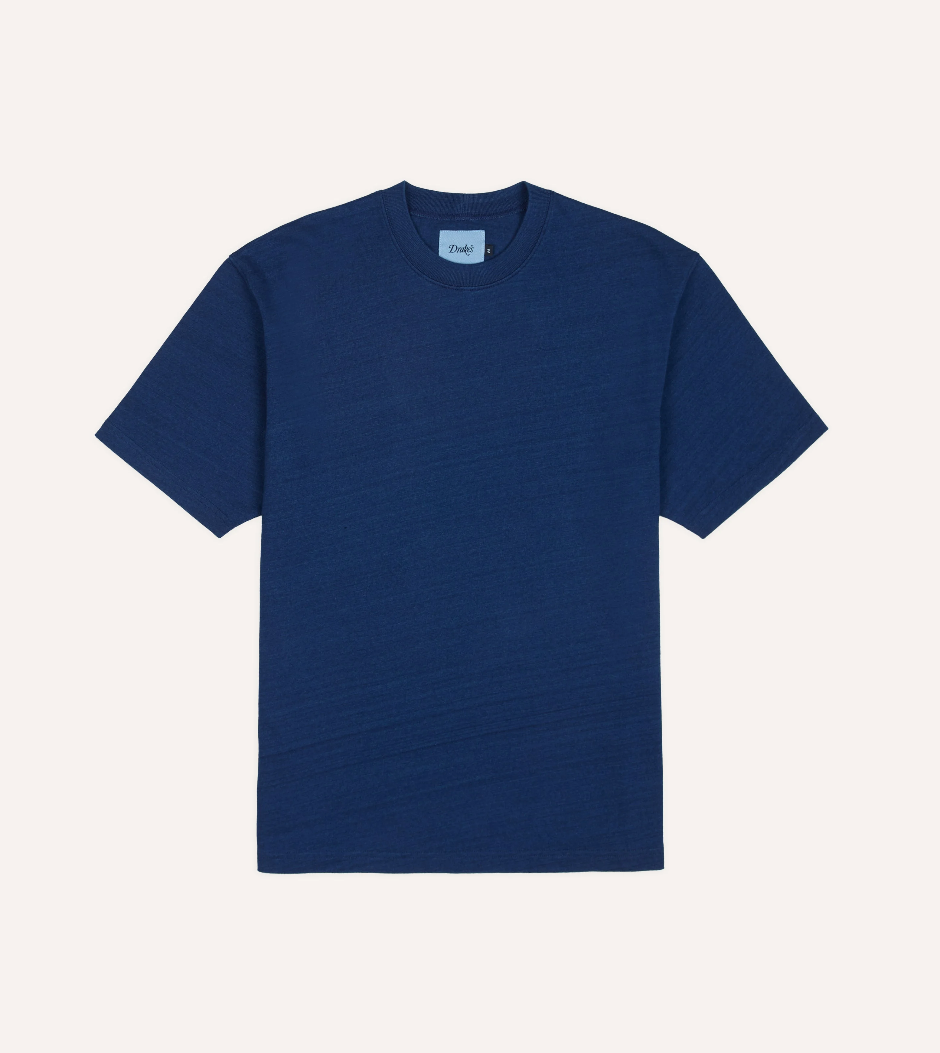 Indigo Dyed Cotton Crew Neck Hiking T-Shirt - 1